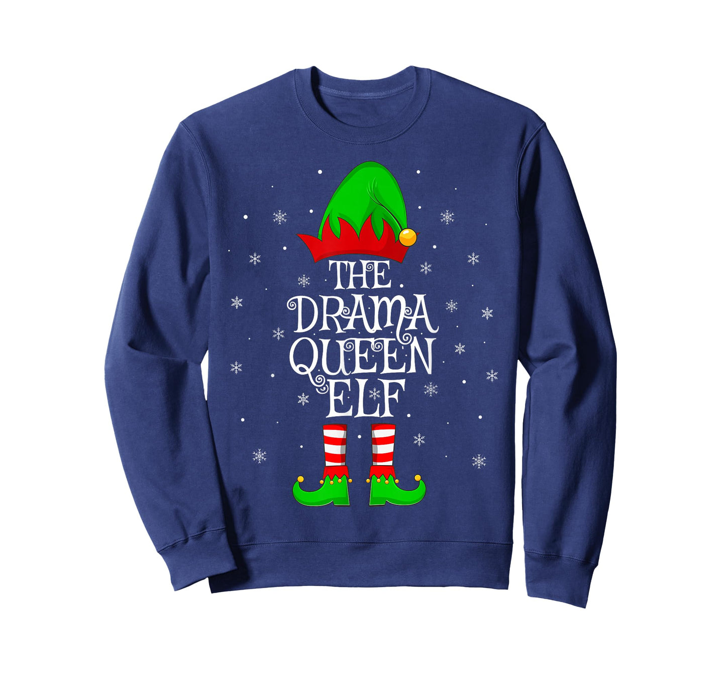 Drama Queen Elf Christmas Family Matching Elf Squad Xmas T-Shirt