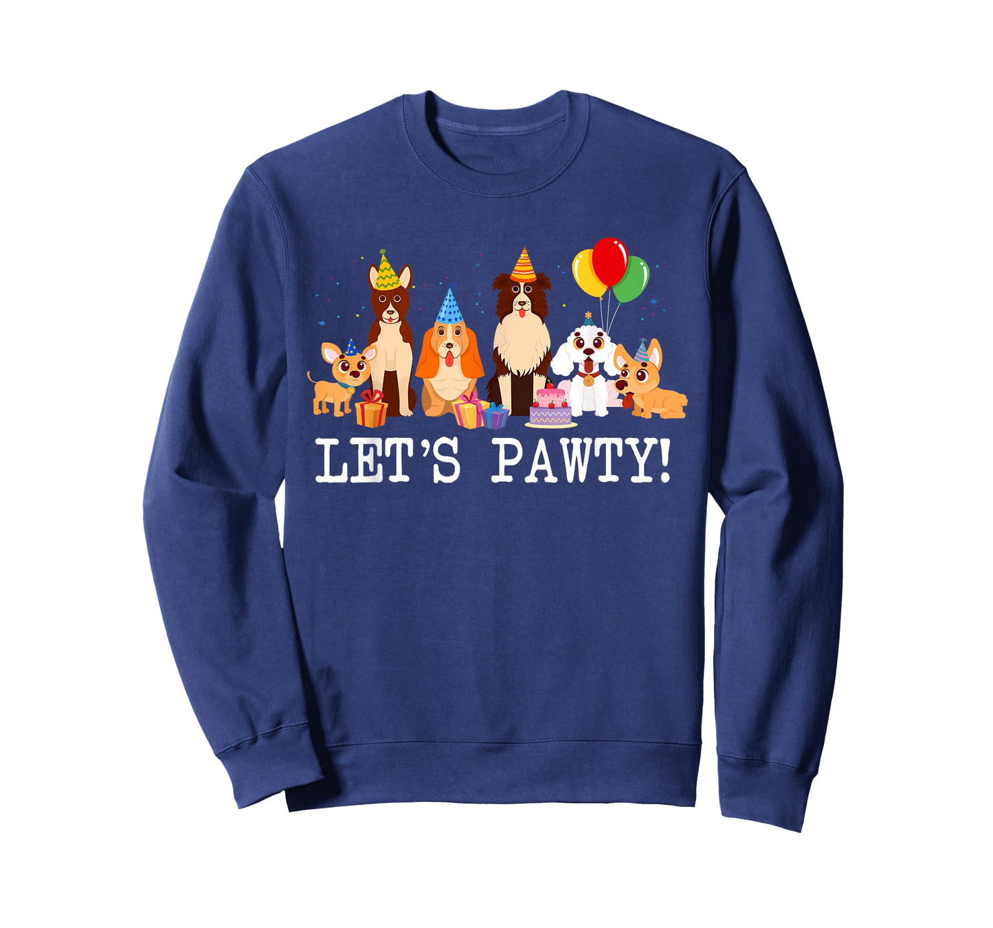 Let’s Pawty Dogs Themed Birthday Family Matching Party T-Shirt