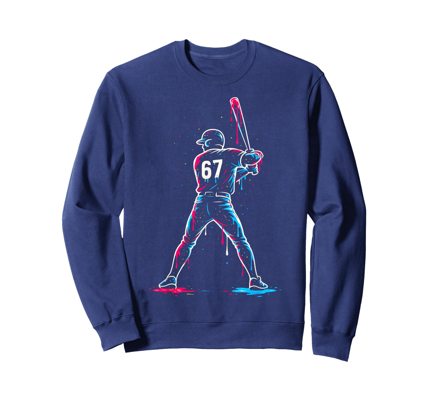 Baseball Drip 6 7 Number 67 Six Seven Meme Mens Boys Kids T-Shirt