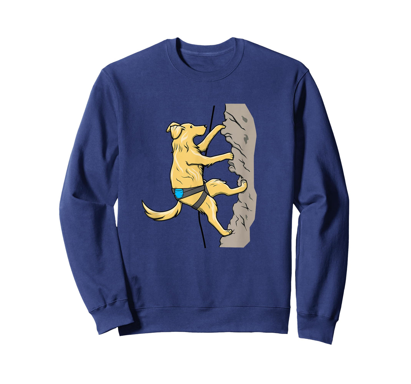 Adventurous Dog Rock Climbing Graphic | Outdoor Boulder T-Shirt