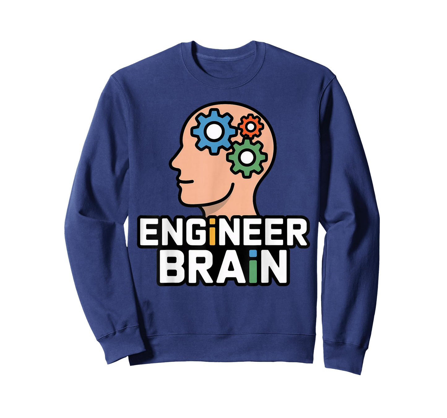 Engineer Brain Gears Head Silhouette T-Shirt