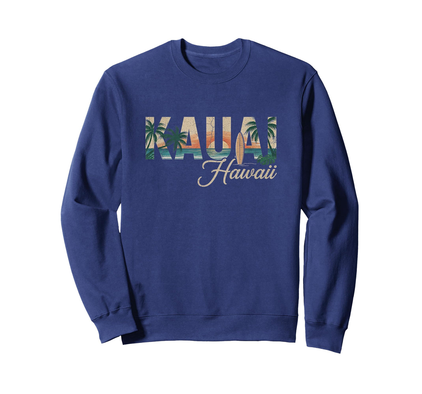 Retro Kauai Hawaii Hawaiian Design T-Shirt