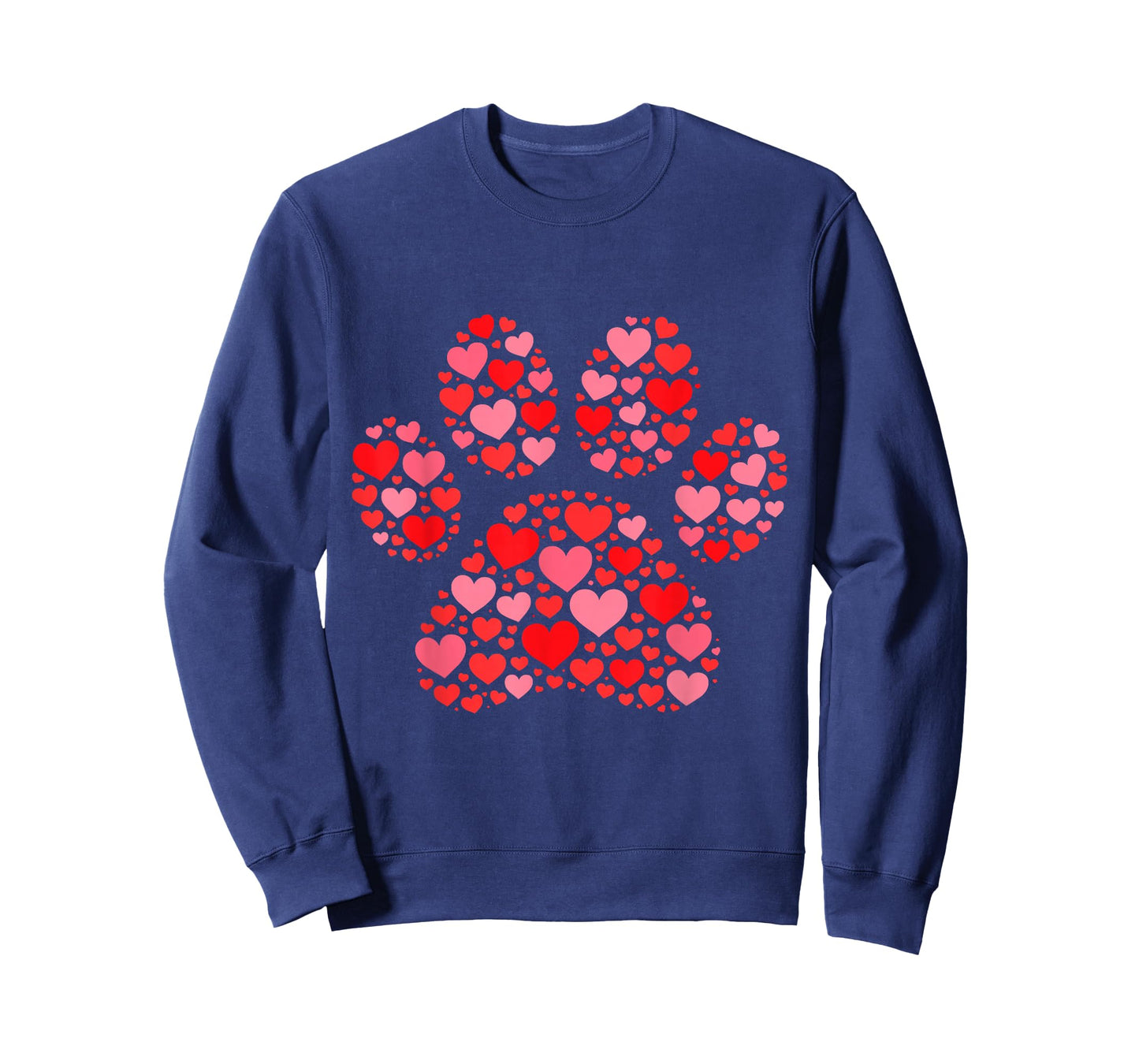 Valentines Day Cat Paw Print Cute T-Shirt