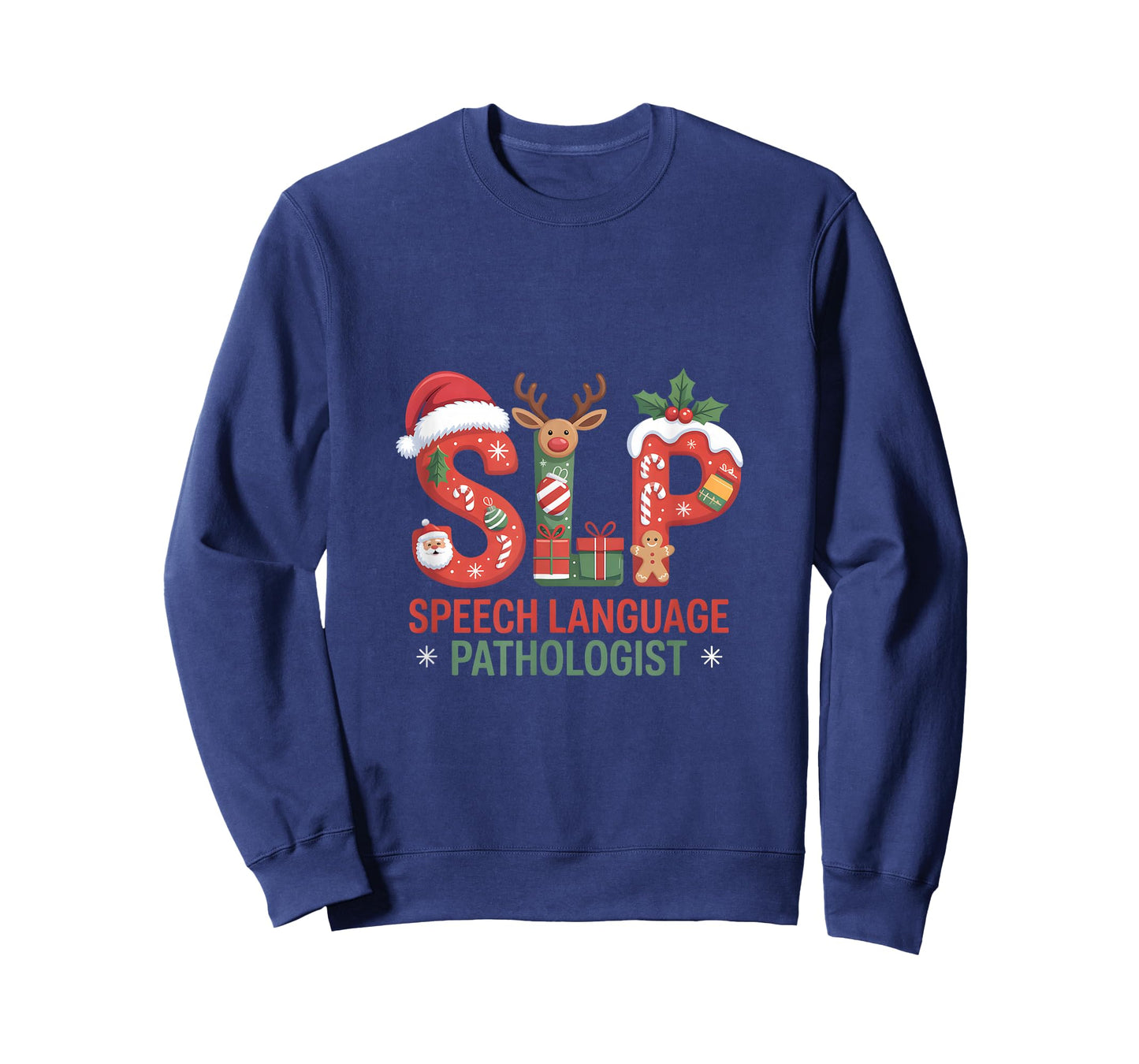 Funny SLP Christmas Speech Language Pathologist Holiday T-Shirt