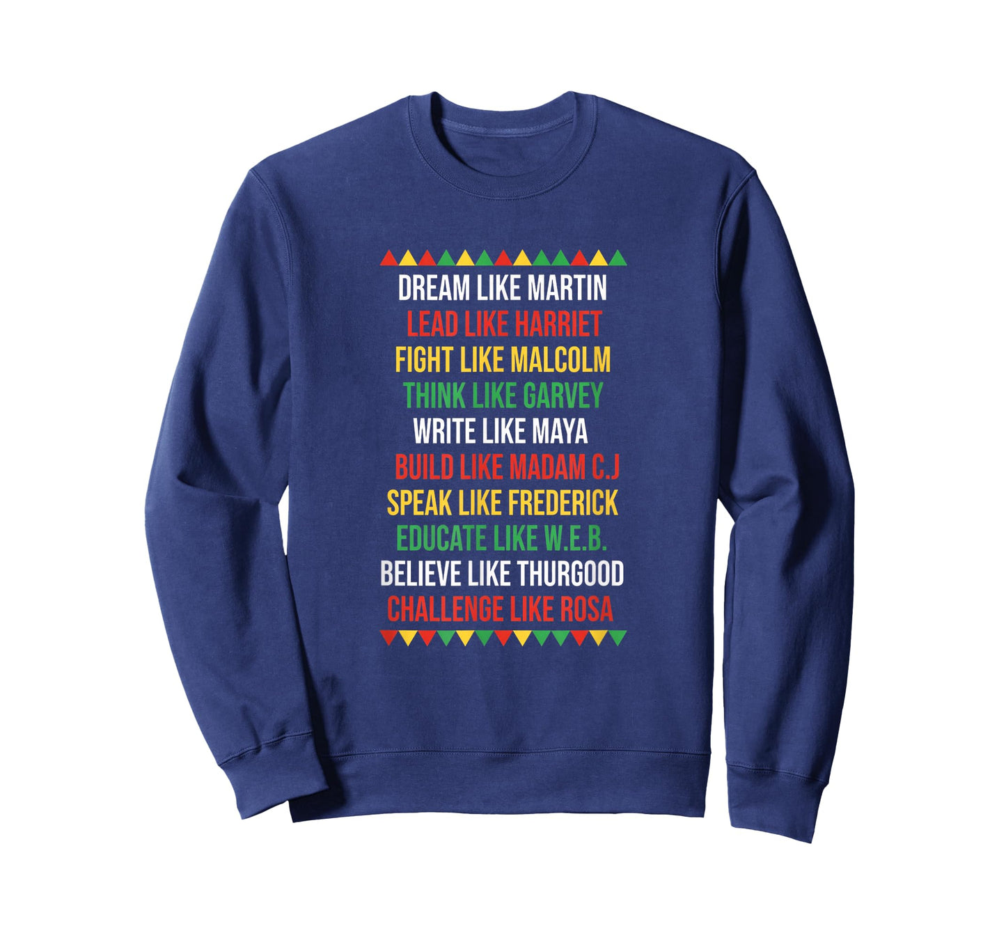 Dream Like Martin Lead Like Harriet Fight Like Malcolm Afro T-Shirt