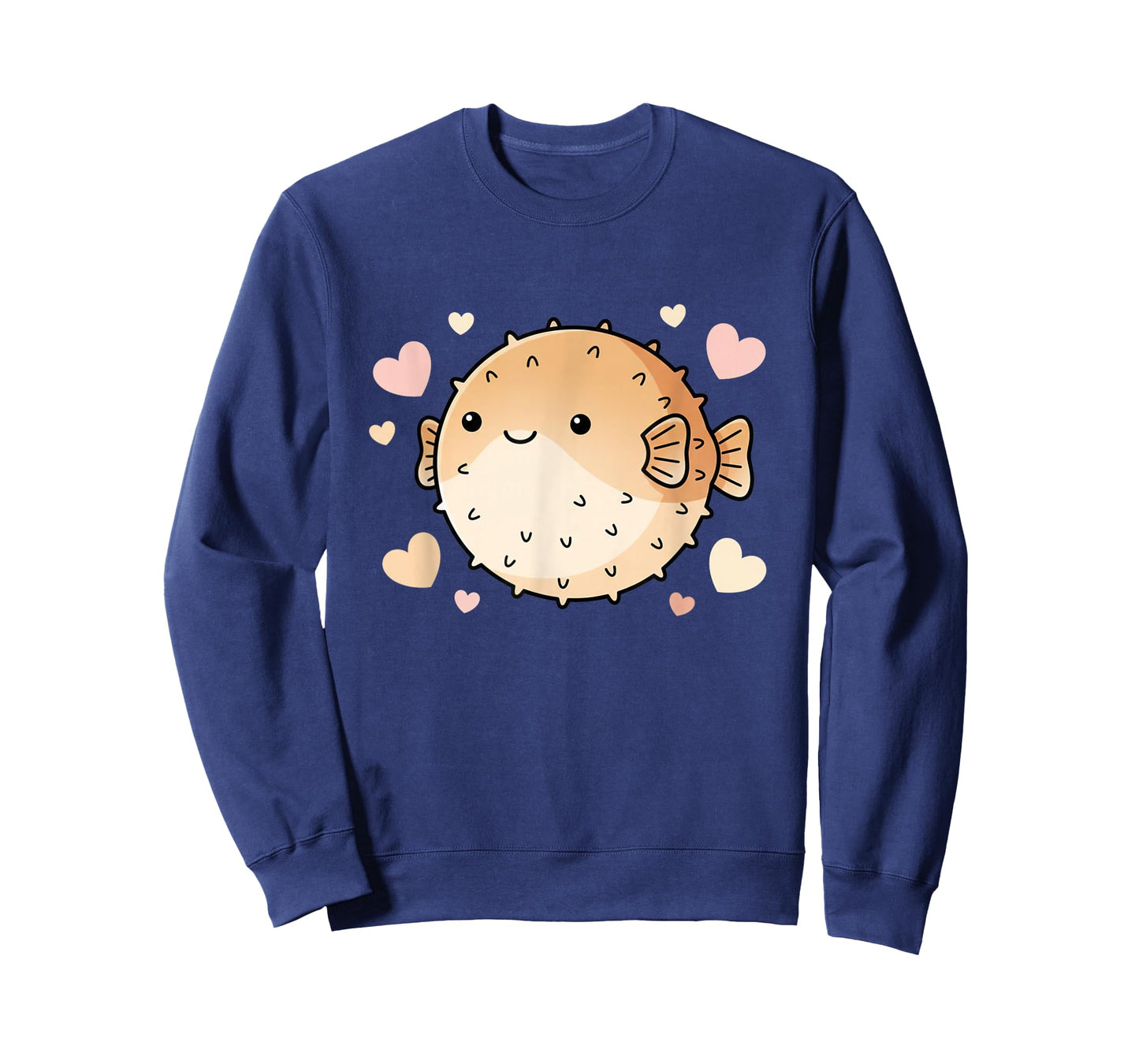 Cute Puffer Fish Heart - I Love Puffer Fish T-Shirt