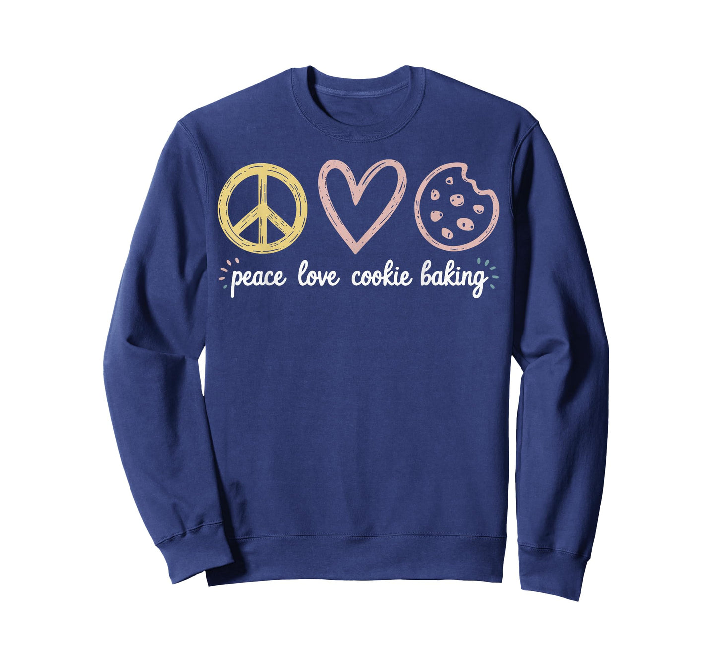 Peace Love Cookie Baking Funny Cookie Baker T-Shirt