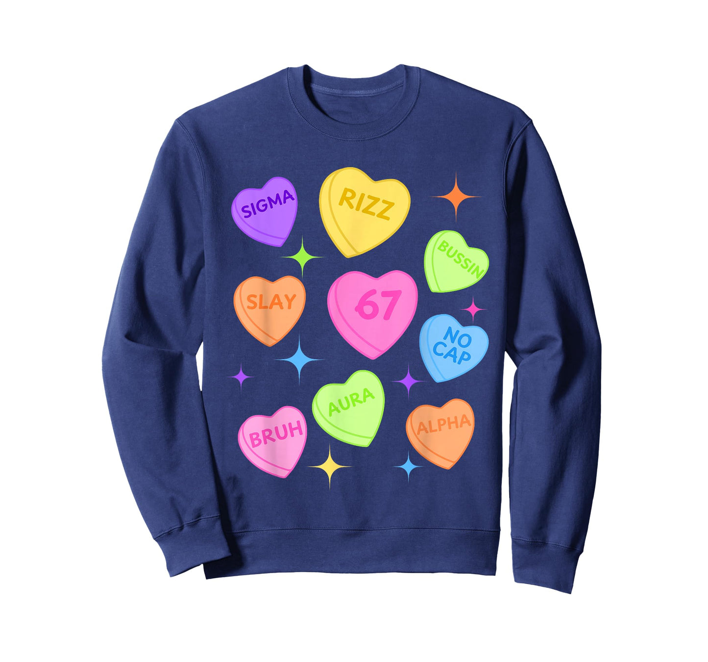 Brain Rot Valentine's - Funny 67 Valentine's Rizz, No Cap T-Shirt