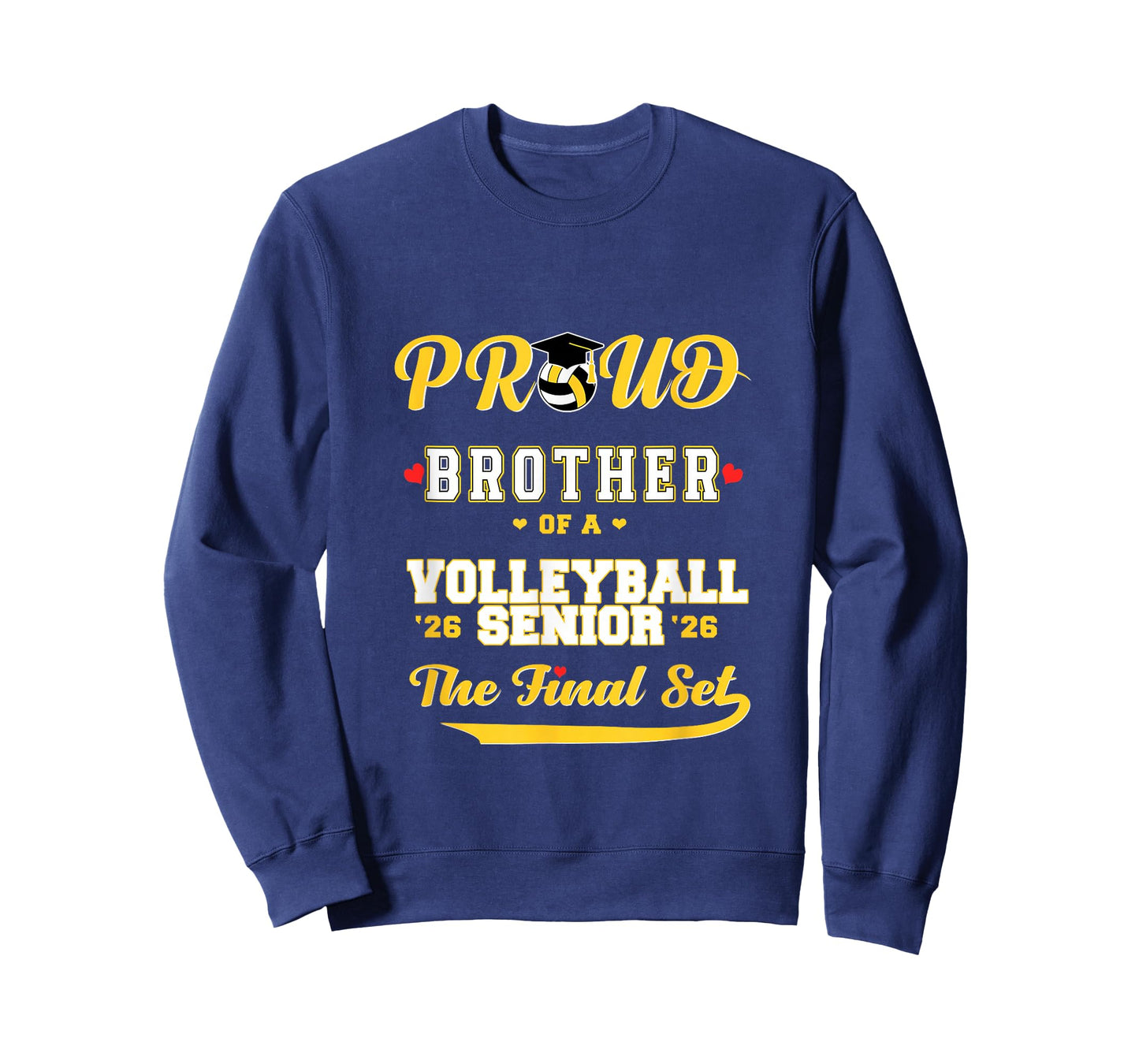 Cool Family '26 Graduation Volleyball Player Brother T-Shirt