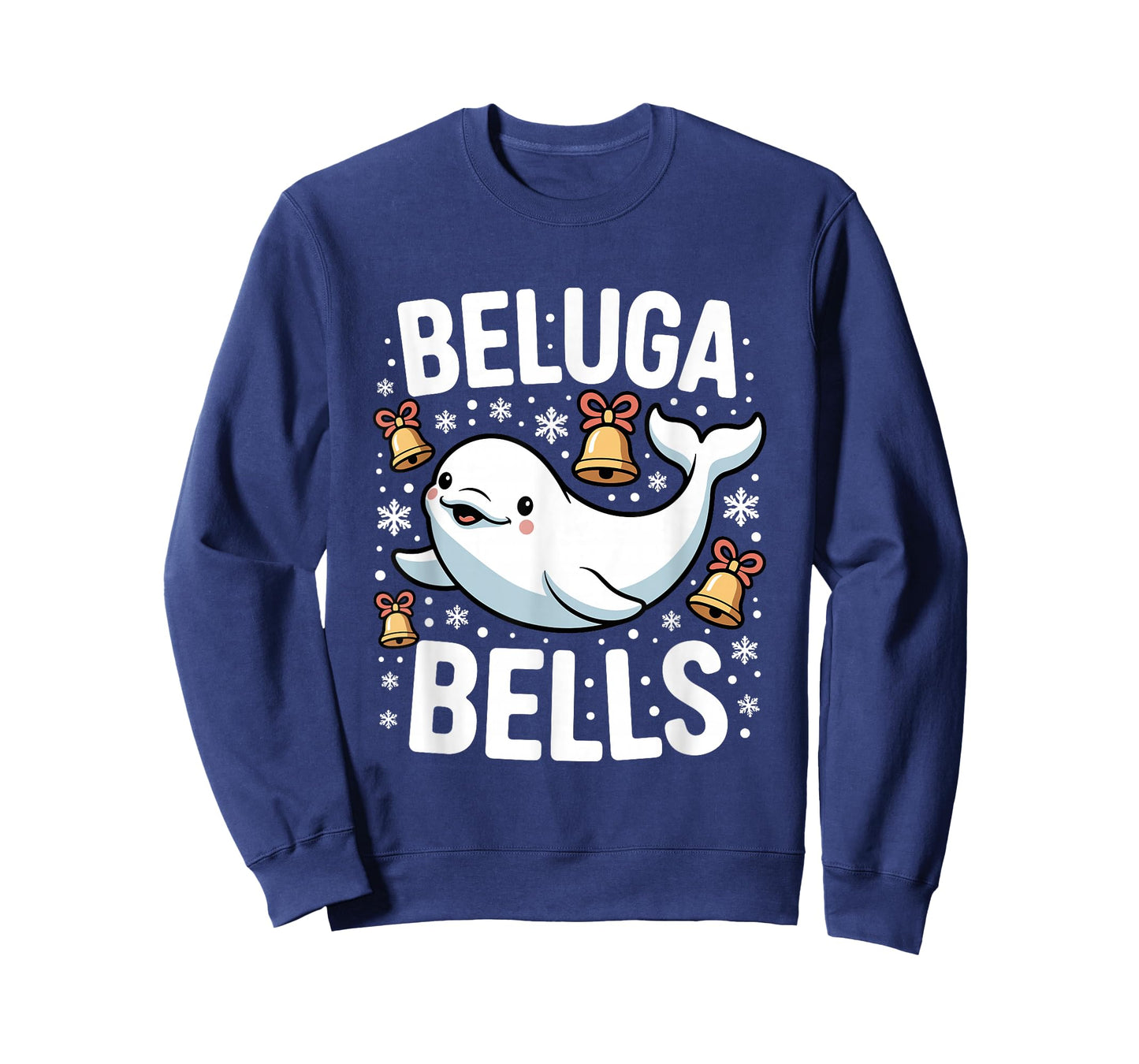 Beluga Bells Christmas Whale T-Shirt