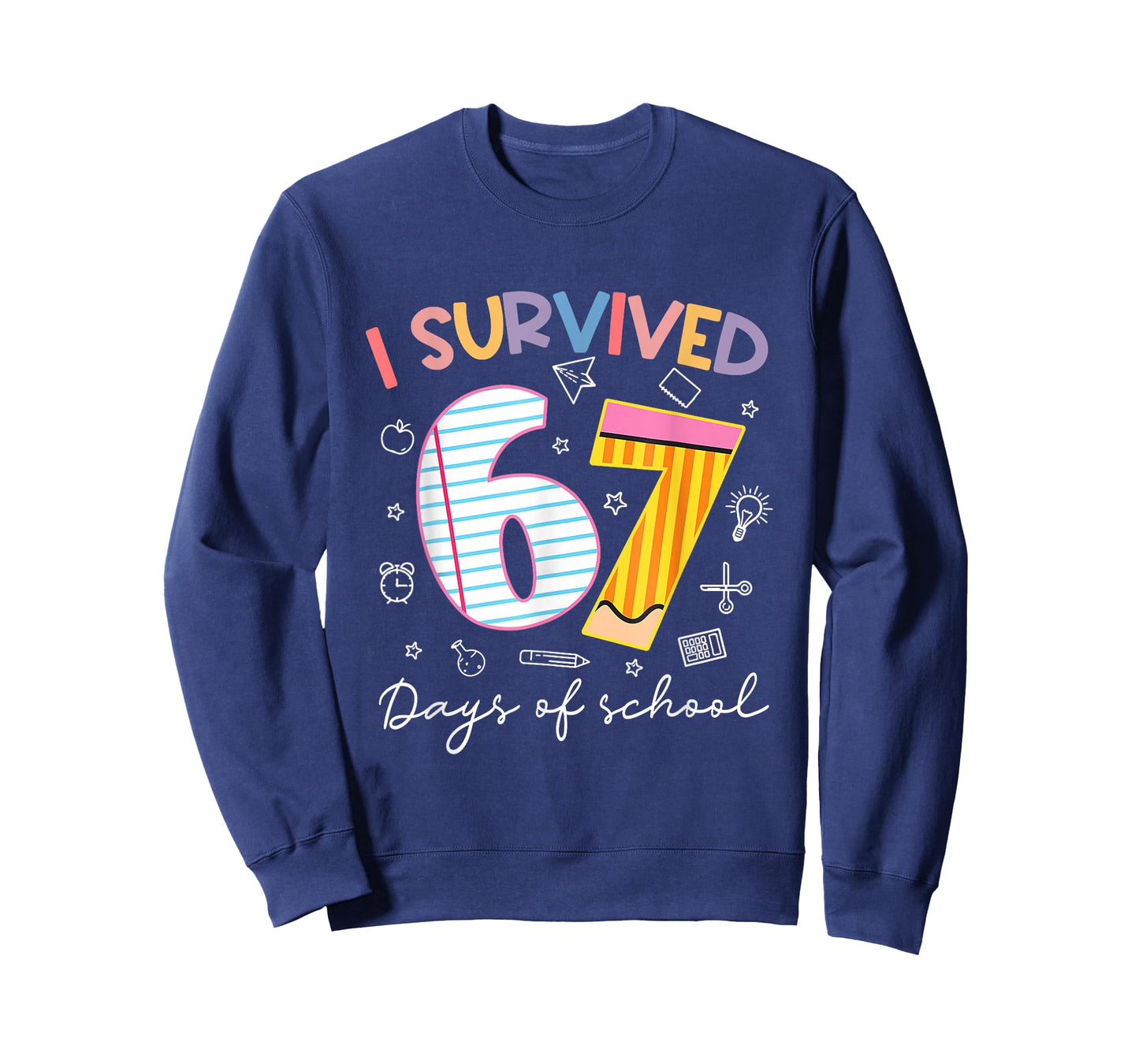 I Survived 67 Days of School Six Seven Meme Teacher Student T-Shirt