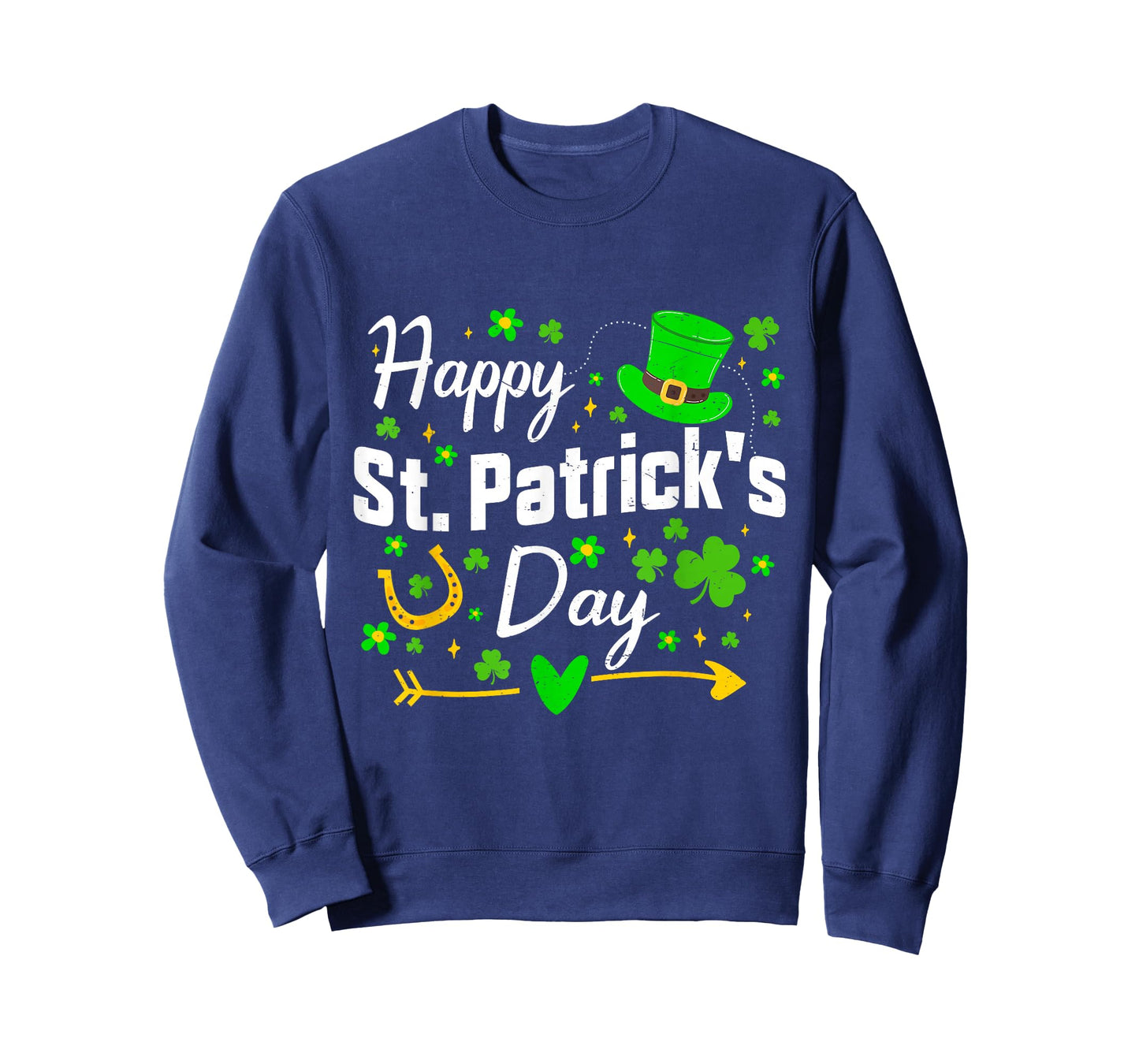 Happy St Patrick's Day Irish Shamrock Men Women Kids T-Shirt