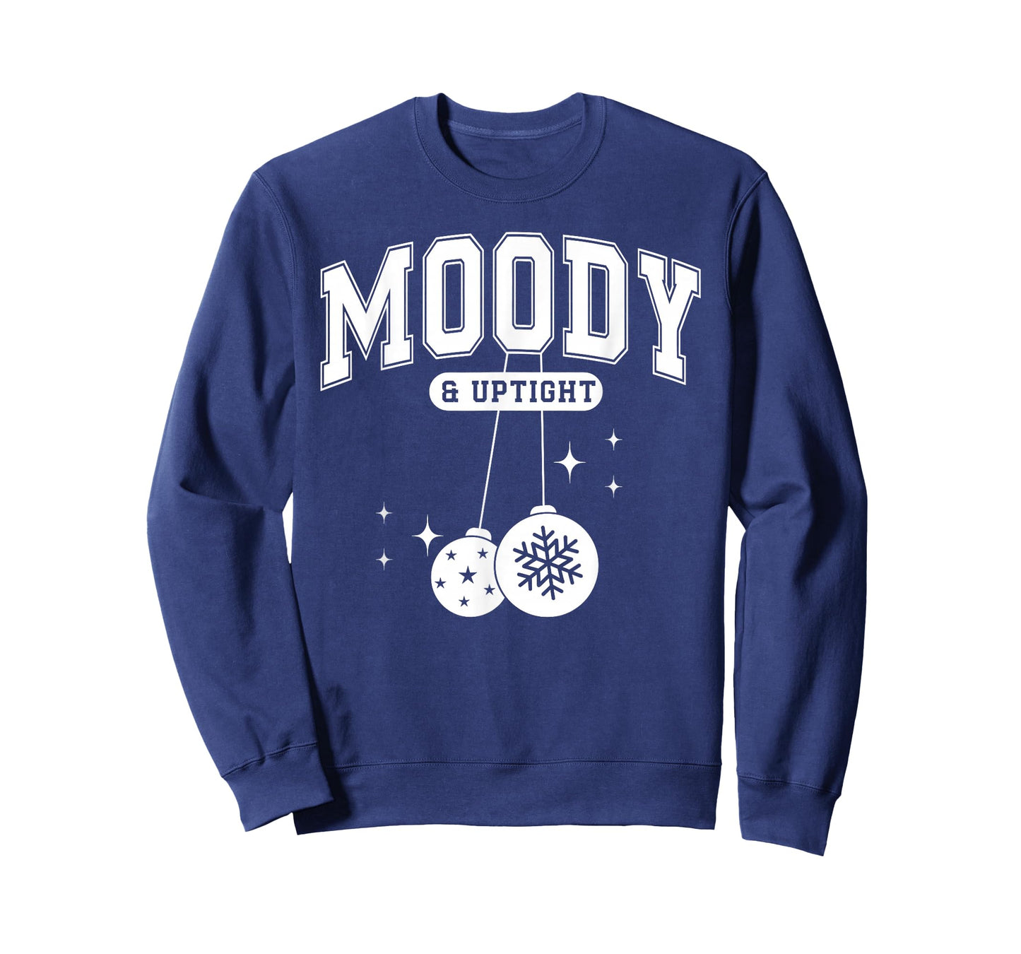 Merry & Bright Moody & Uptight Matching Couples Christmas T-Shirt
