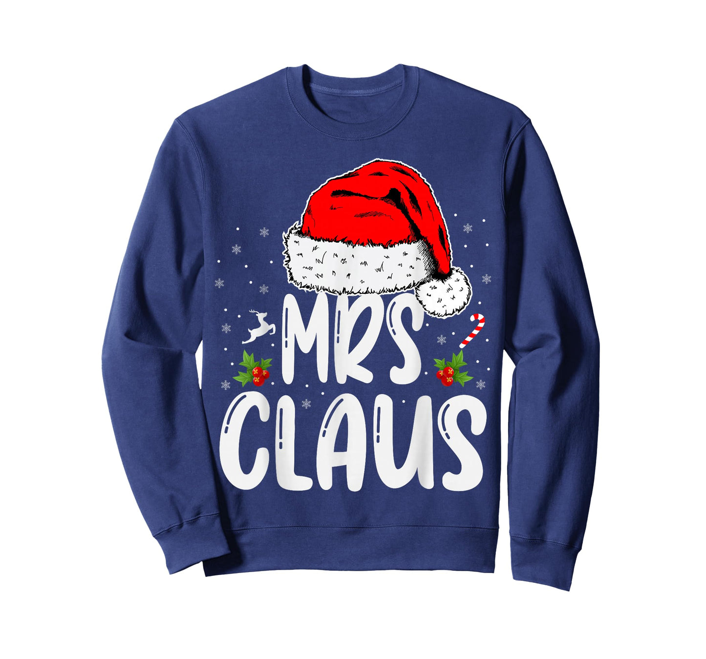 Mr and Mrs Claus Couples Matching Christmas Santa T-Shirt