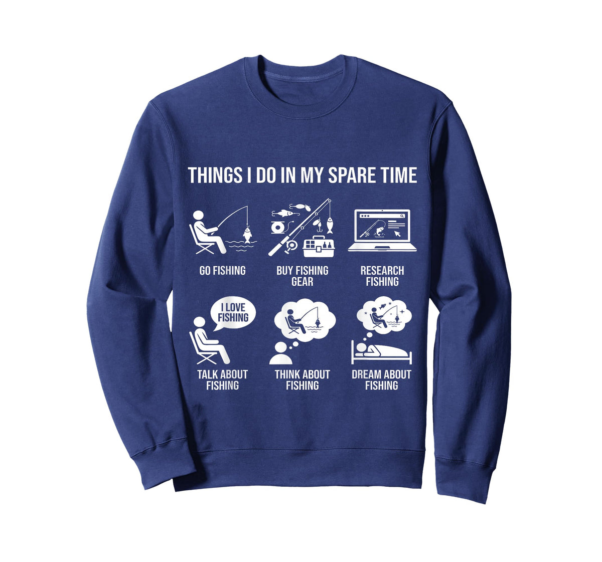 Things I Do in My Spare Time Fisherman Men Bass Fishing T-Shirt