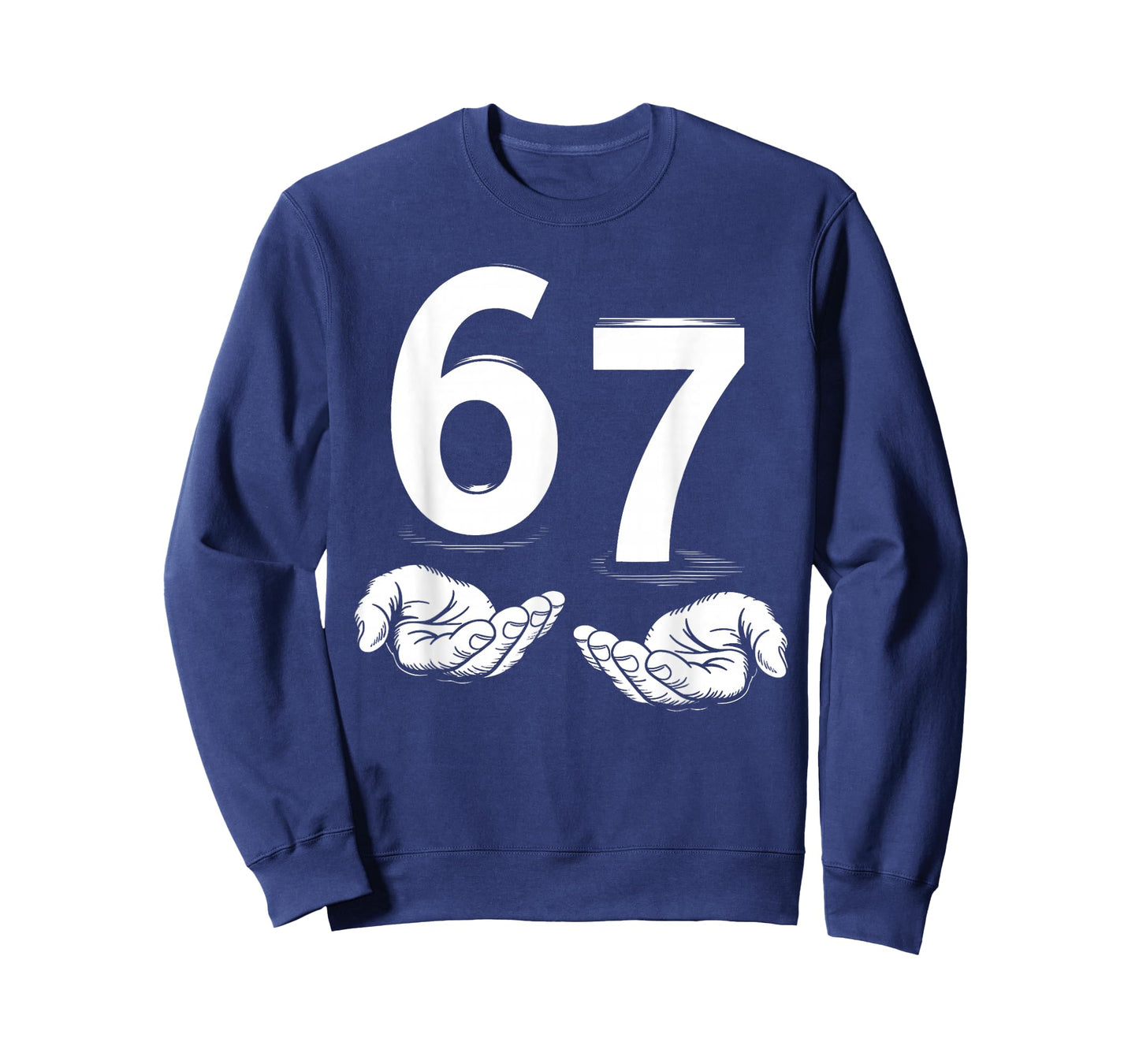 Funny Six Seven 6 7 Meme Gen Alpha Slang 6 7 Hands T-Shirt