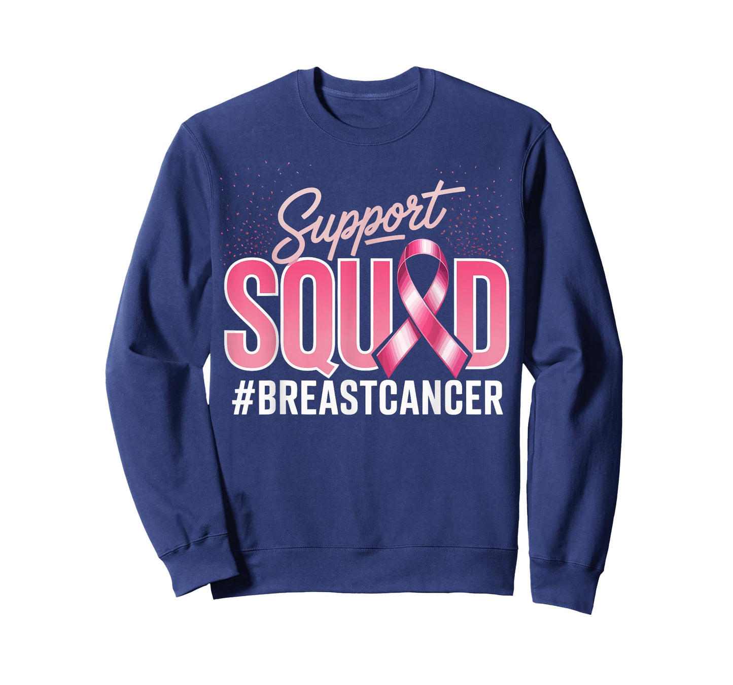 Support Squad Breast Cancer Awareness Month Pink Ribbon T-Shirt