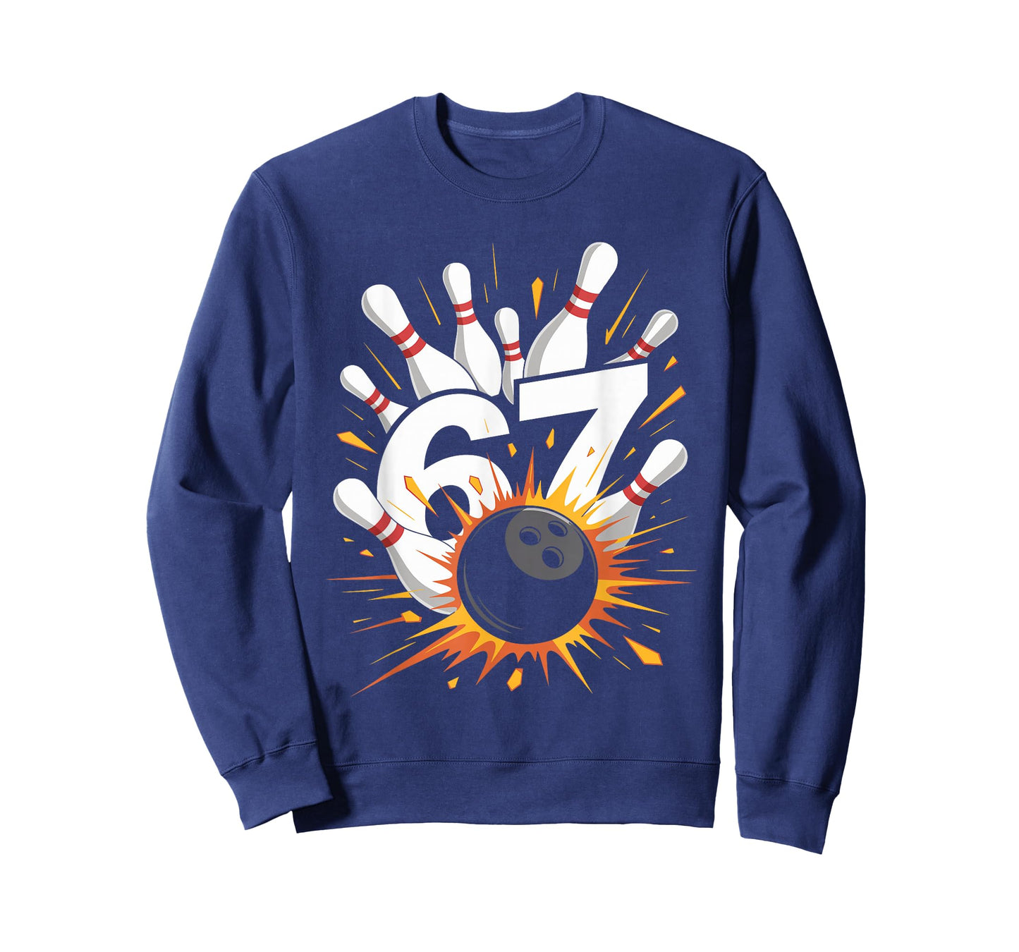 Bowling Ball 67 Six Seven Alpha Slang 6 7 Meme Kids Teacher T-Shirt
