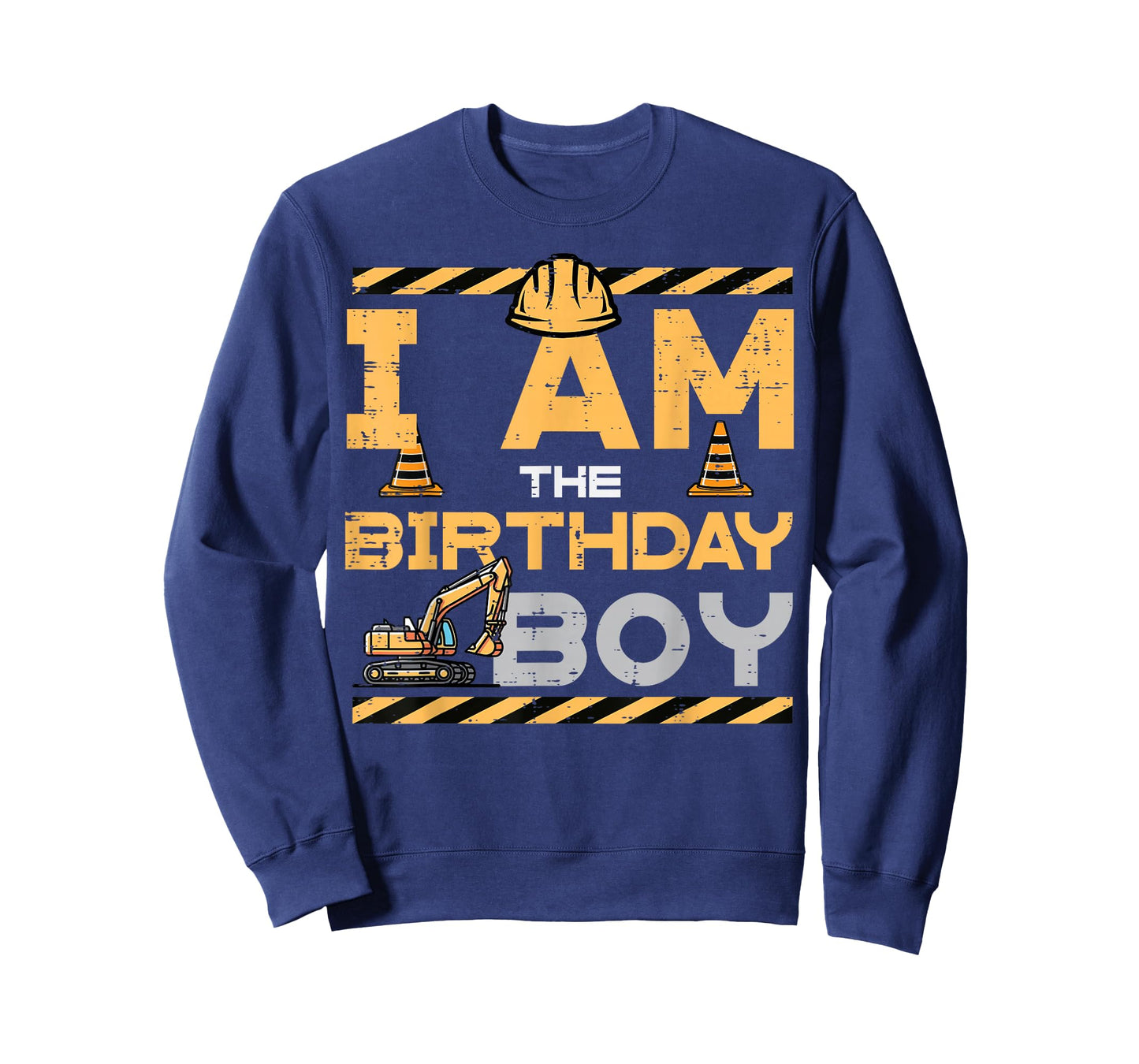 I Am The Birthday Boy Excavator Party Family Match Boys Kids T-Shirt