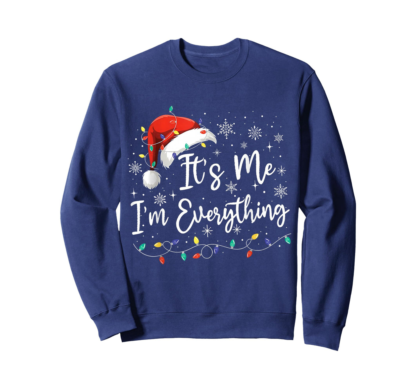 It's Me I'm Everything Christmas Light Couple Matching Xmas T-Shirt