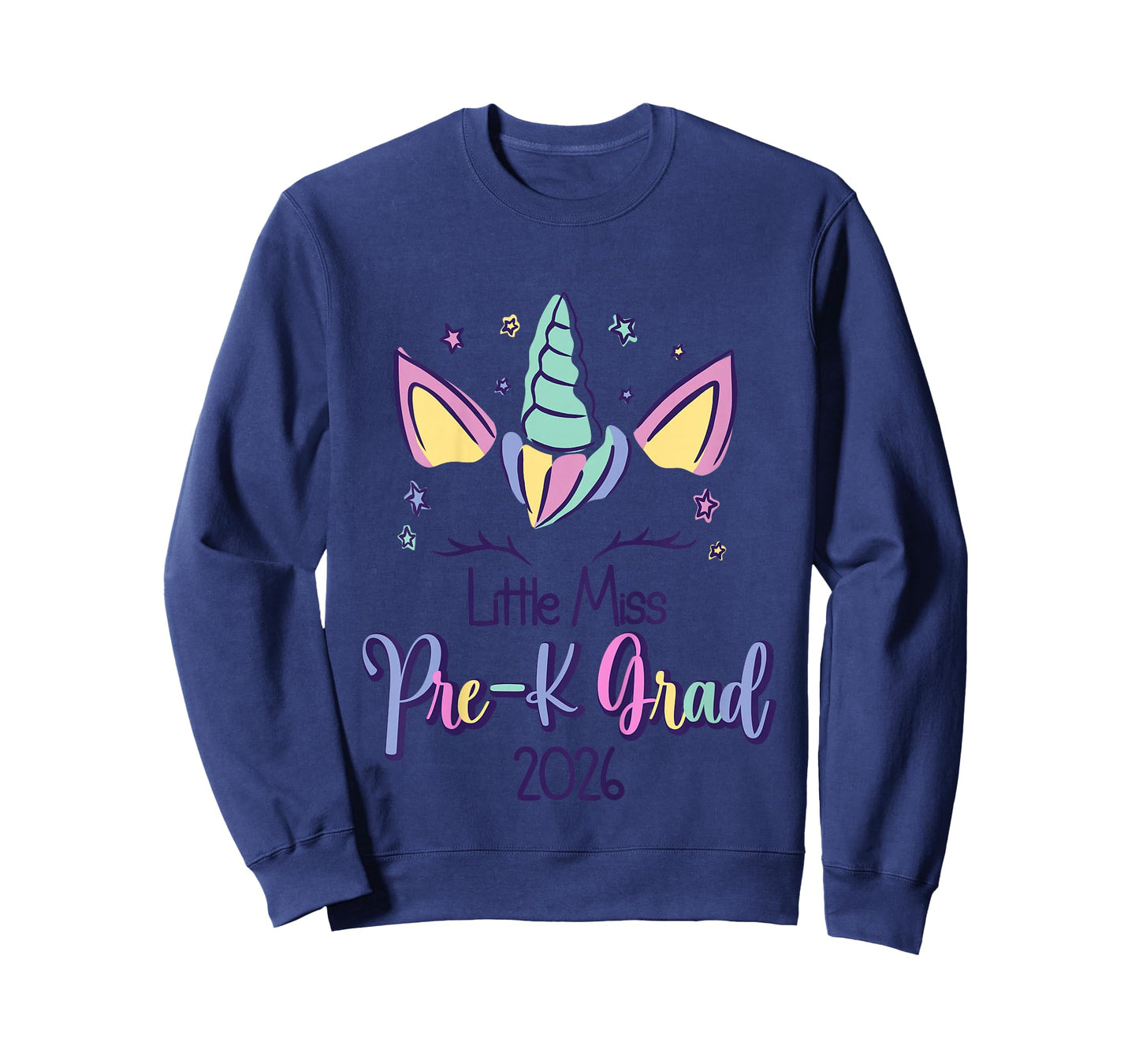 Little Miss Pre-K Grad Unicorn Prek Graduation 2026 T-Shirt