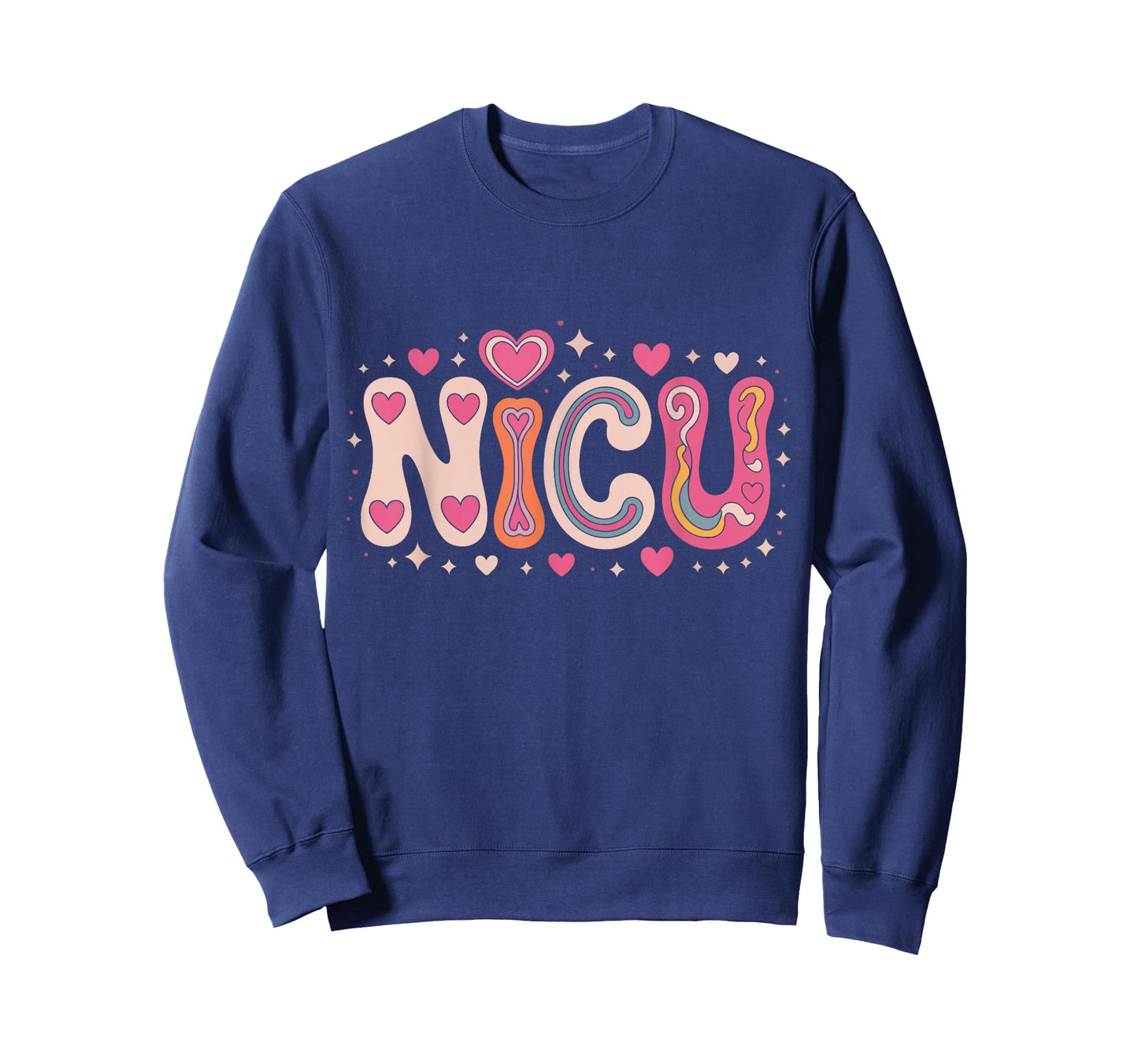 NICU Love Hearts Valentines Day Neonatal Intensive Care Unit T-Shirt