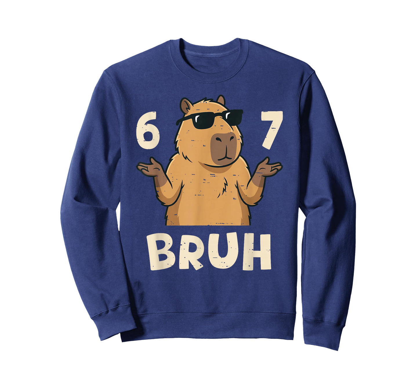 Six Seven Bruh 67 Meme Capybara 67 Capybara for Boys Kids T-Shirt