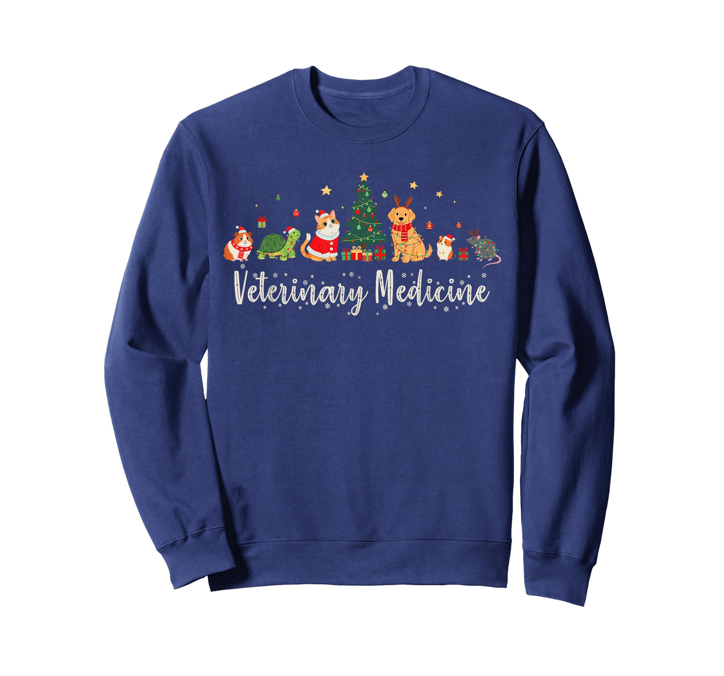 Vet Tech Animal Christmas Xmas Vibes Veterinary Medicine T-Shirt