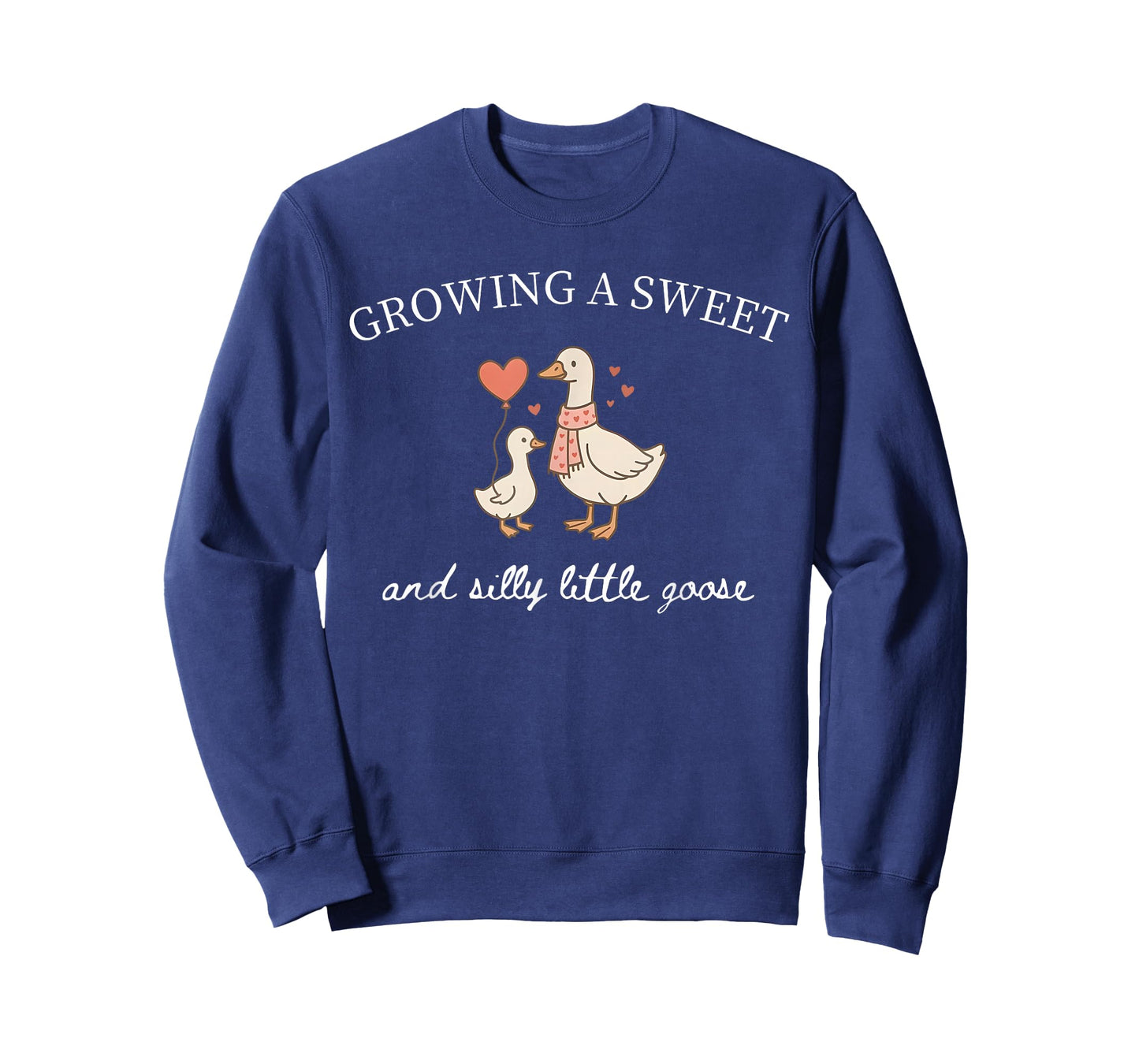 Growing A Sweet and Silly Little Goose Valentines Pregnancy T-Shirt