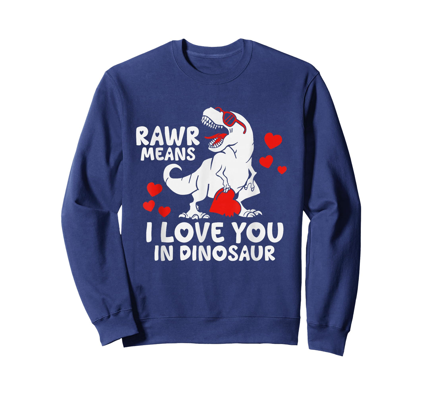 Rawr Means I Love You in Dinosaur Valentine’s Day T-Rex T-Shirt