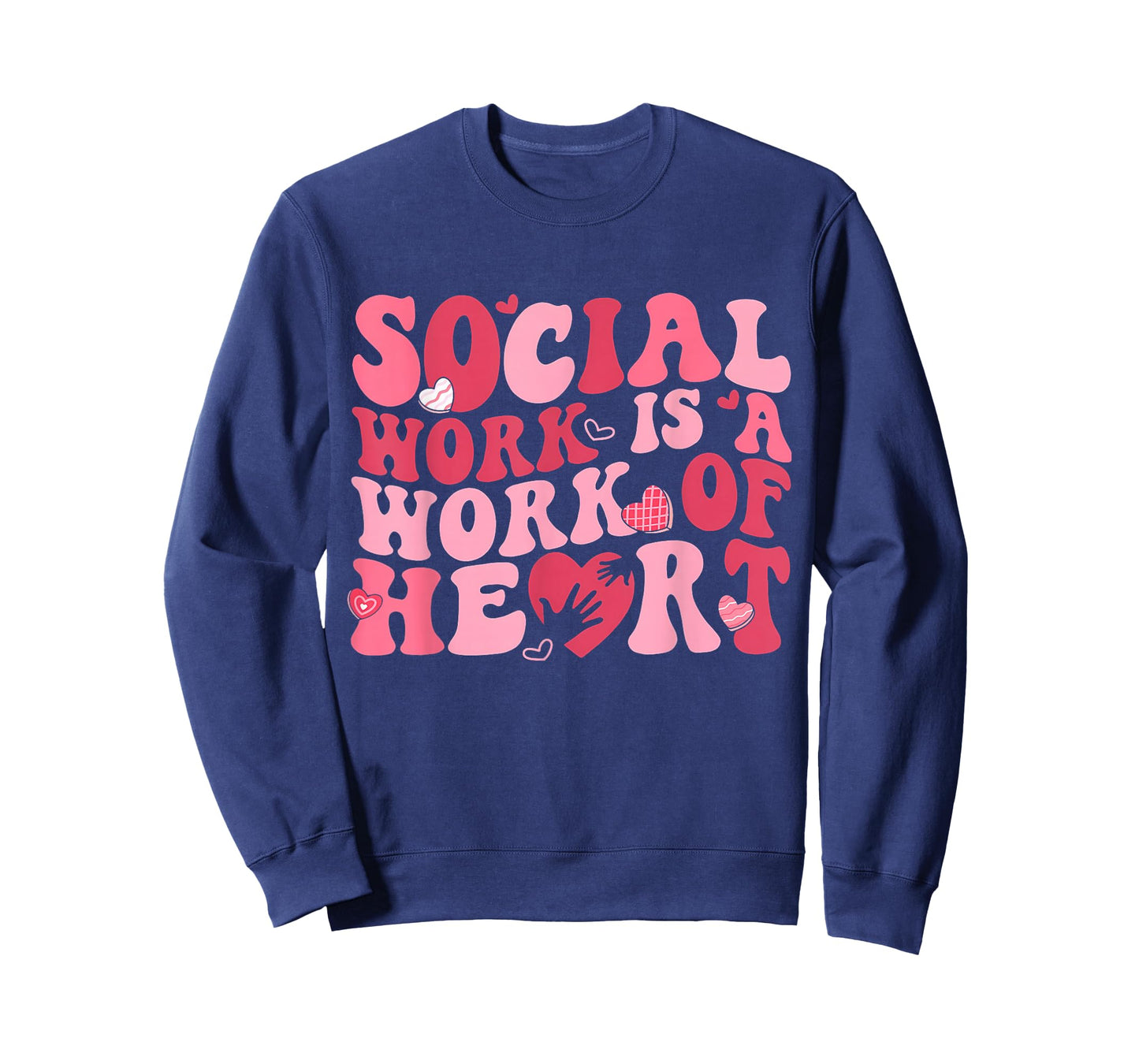 Social Work is A Work of Heart Valentines Social Worker T-Shirt