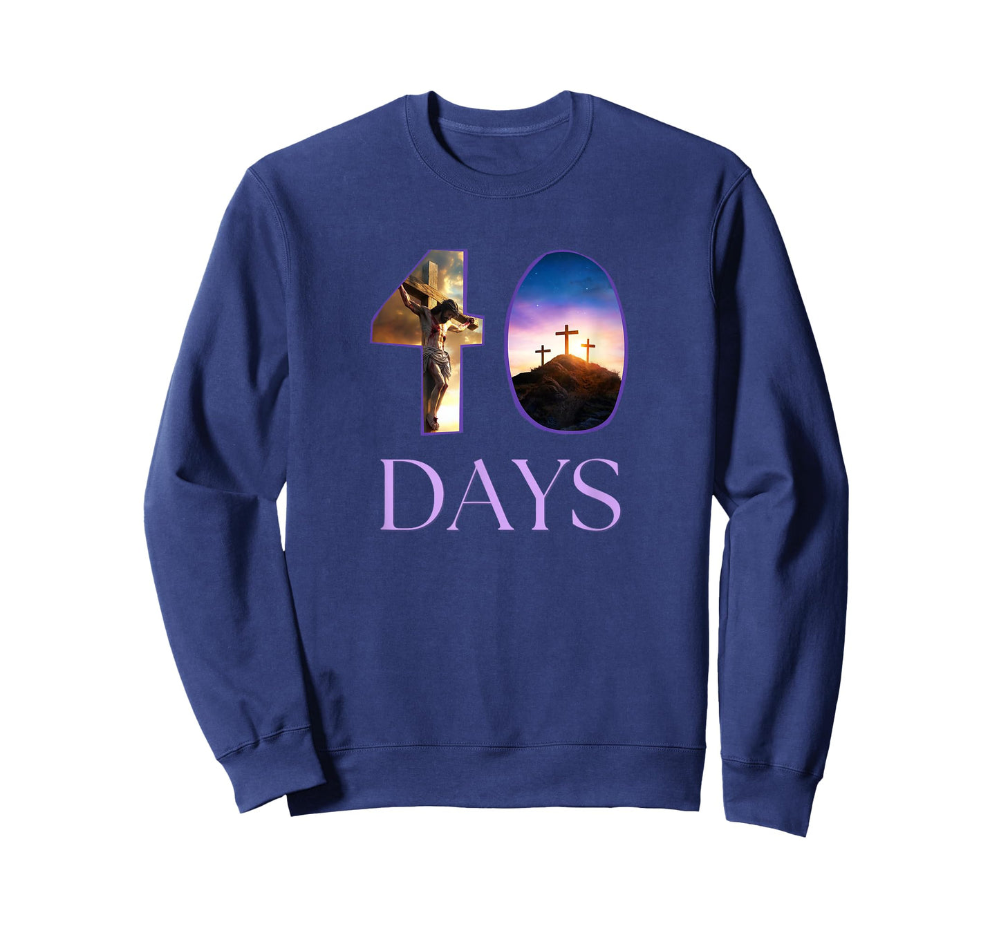 Forty 40 Days Lent Christian Crucifixion Cross Jesus T-Shirt