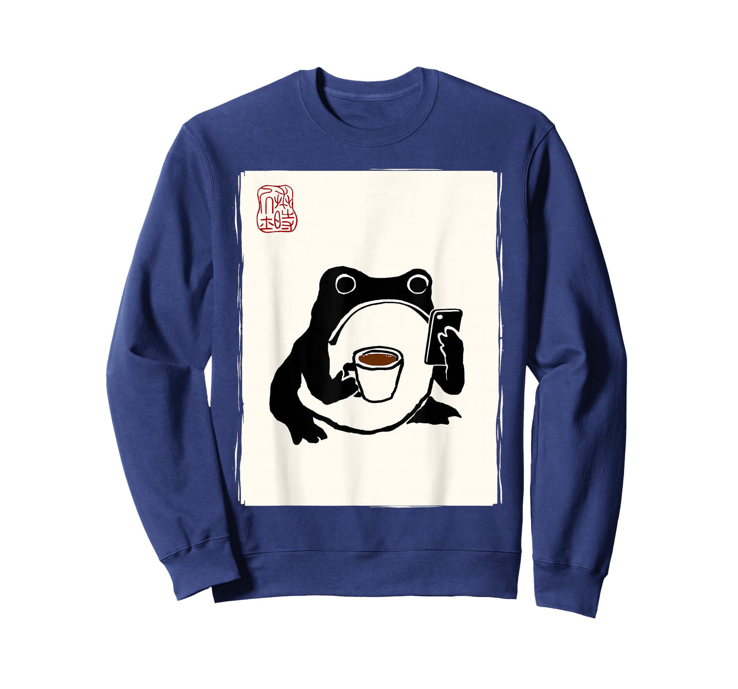 Grumpy Japanese Frog Coffee Men Women Kids Funny Japanese T-Shirt