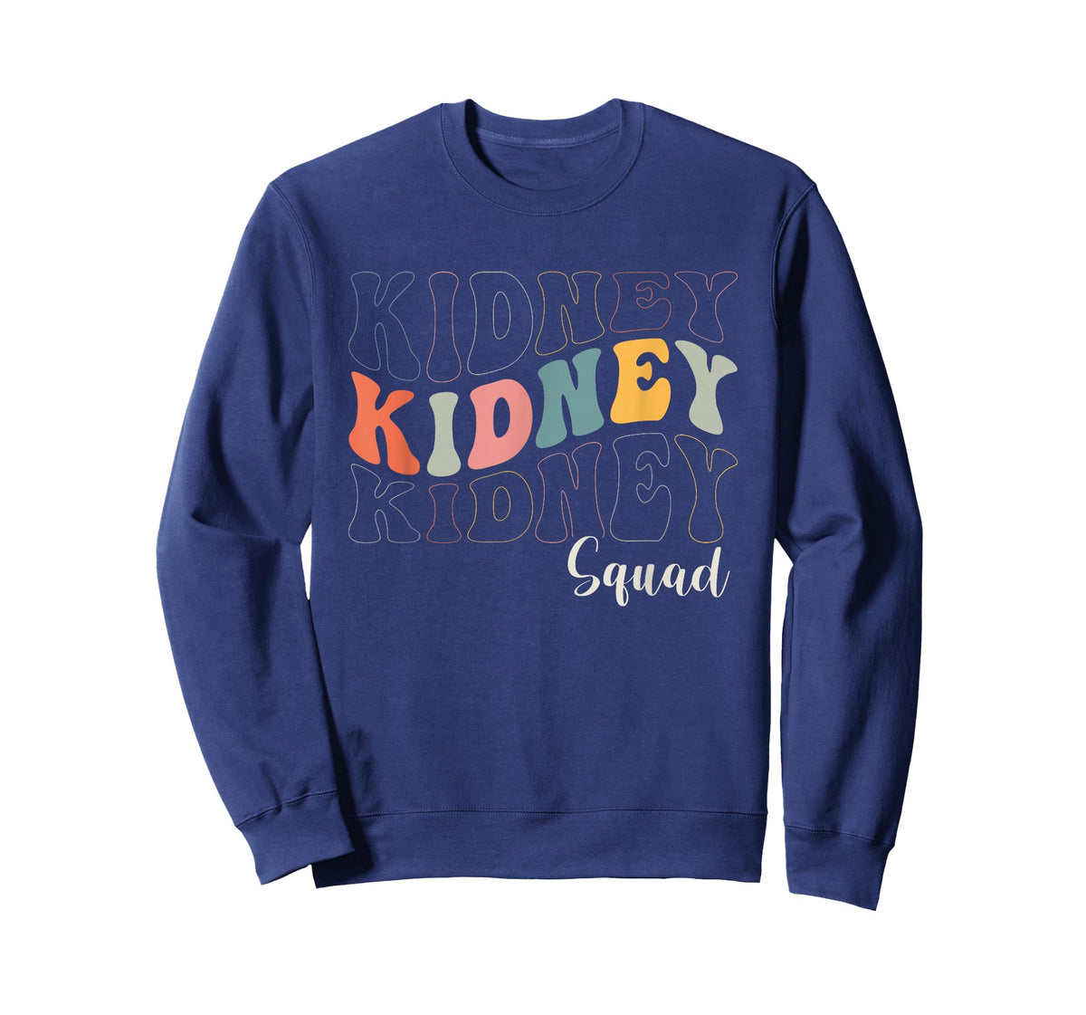 Retro Groovy Kidney Squad Nephrology Nurse Dialysis Tech T-Shirt