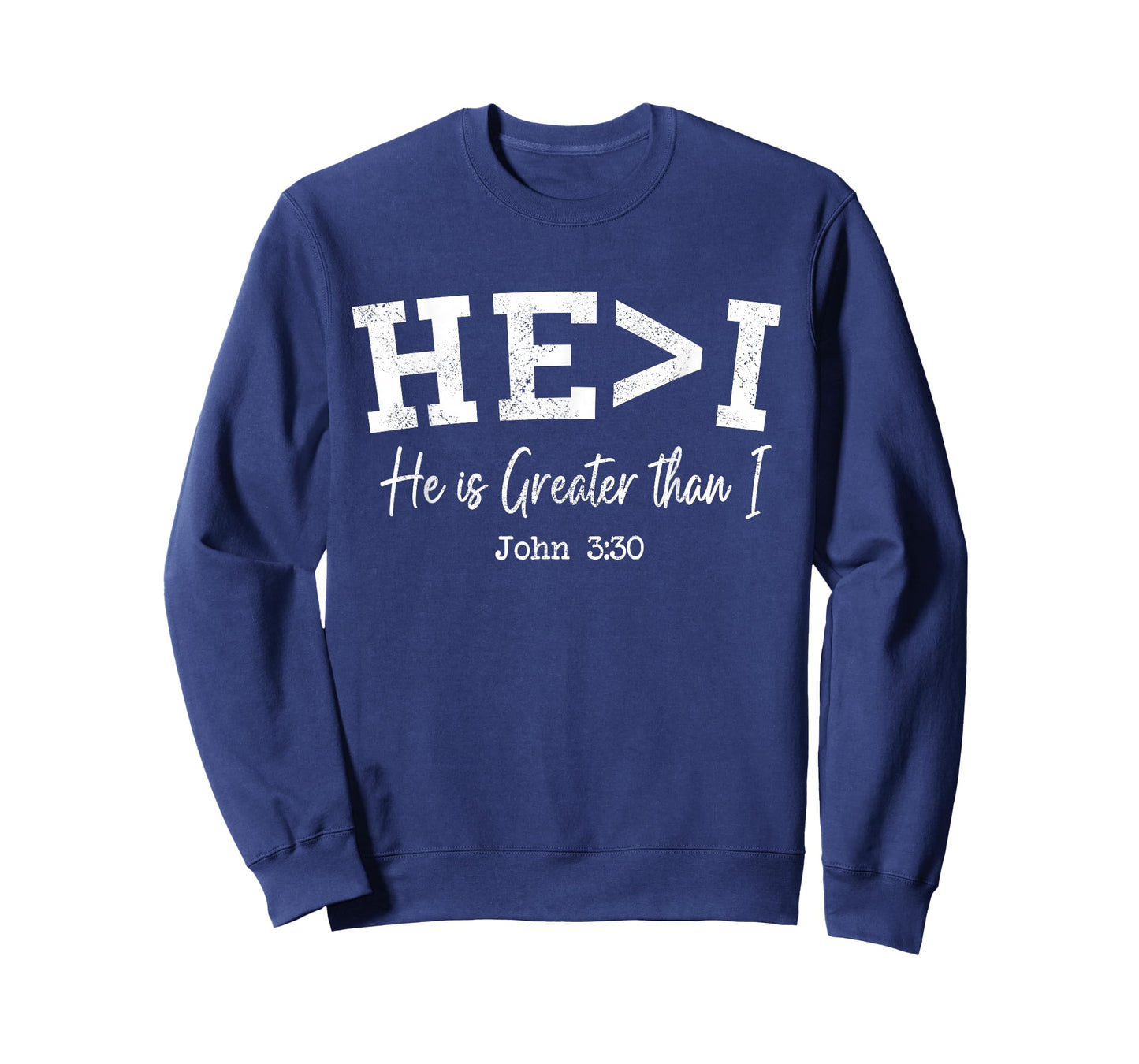 Women Christian Shirts HE>i He is Greater Worship Jesus Love T-Shirt