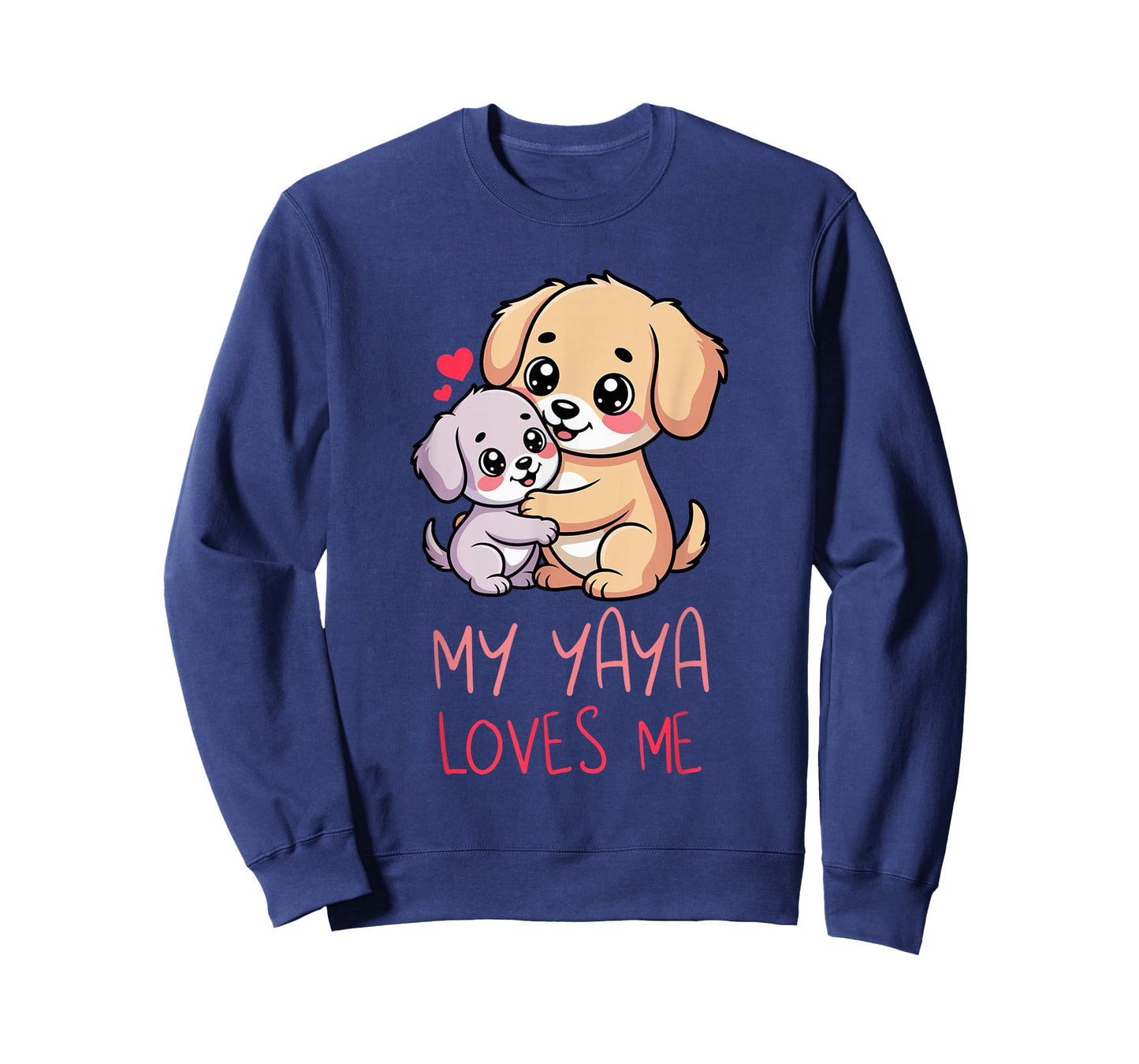 Cute Baby & Grandma My Yaya Loves Me Dog T-Shirt