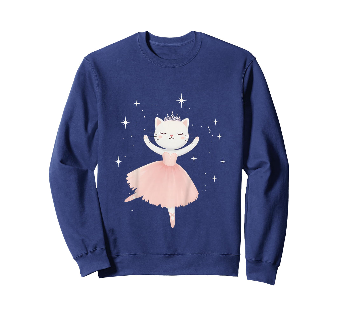 Ballerina Cat Princess Shirt Ballet Dance Toddlers Girls T-Shirt