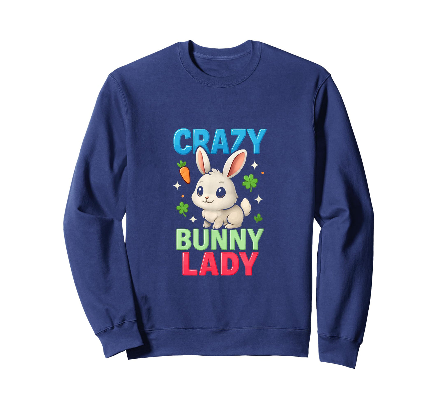 Crazy Bunny Lady Women Girls Mom Funny Rabbit Lover T-Shirt