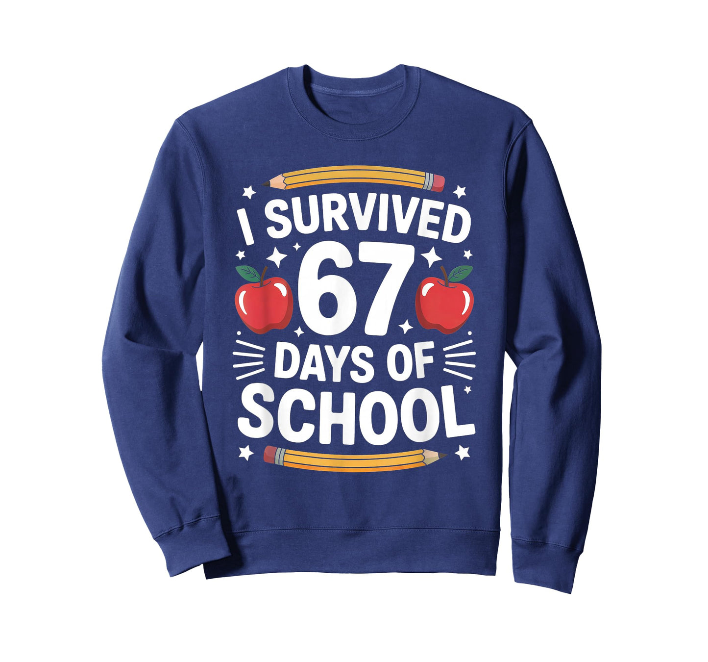 I Survived 67 Days of School Funny Six Seven 6 7 Meme T-Shirt