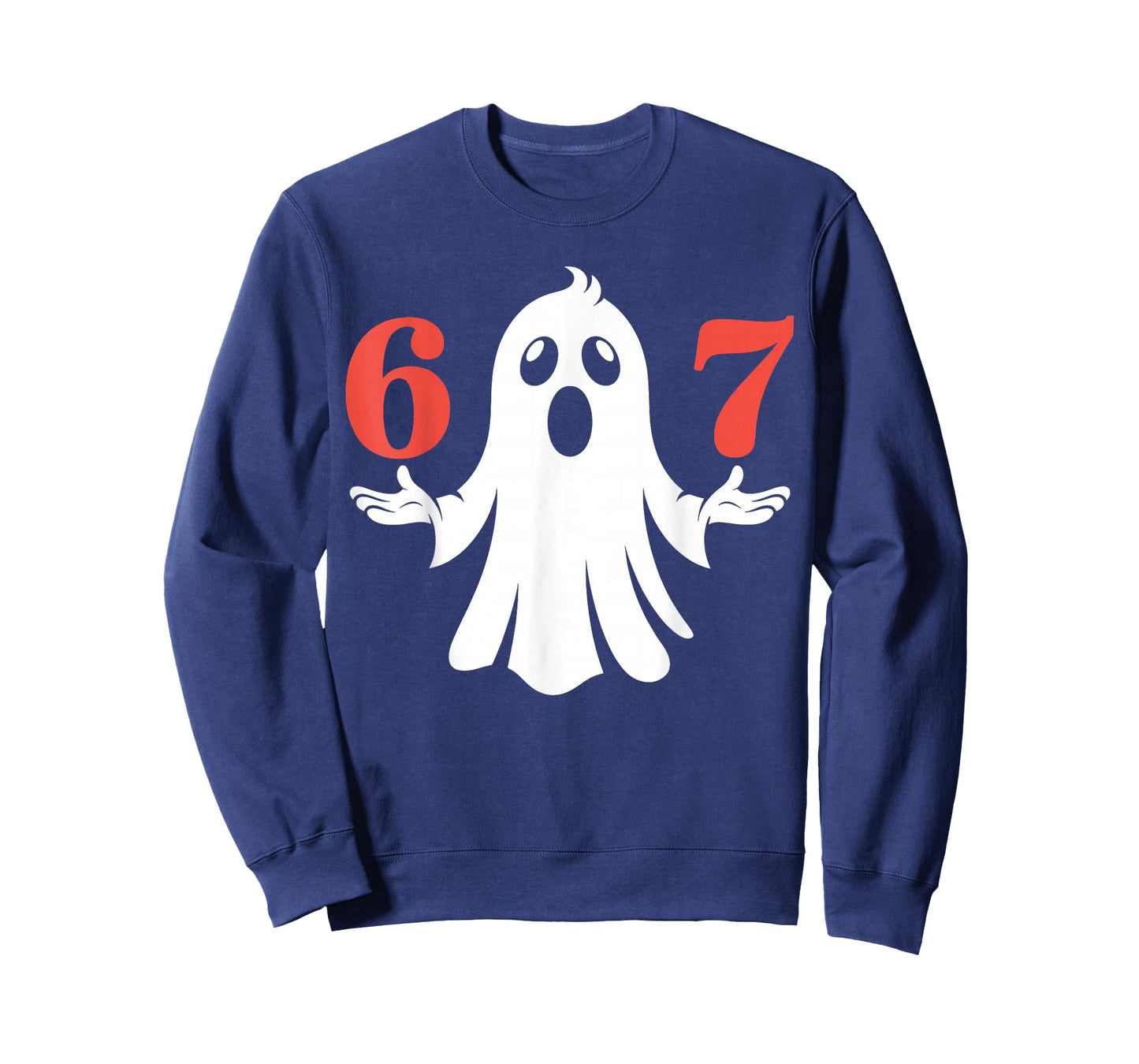 Six Seven Meme 6 7 Halloween Ghost Costume T-Shirt