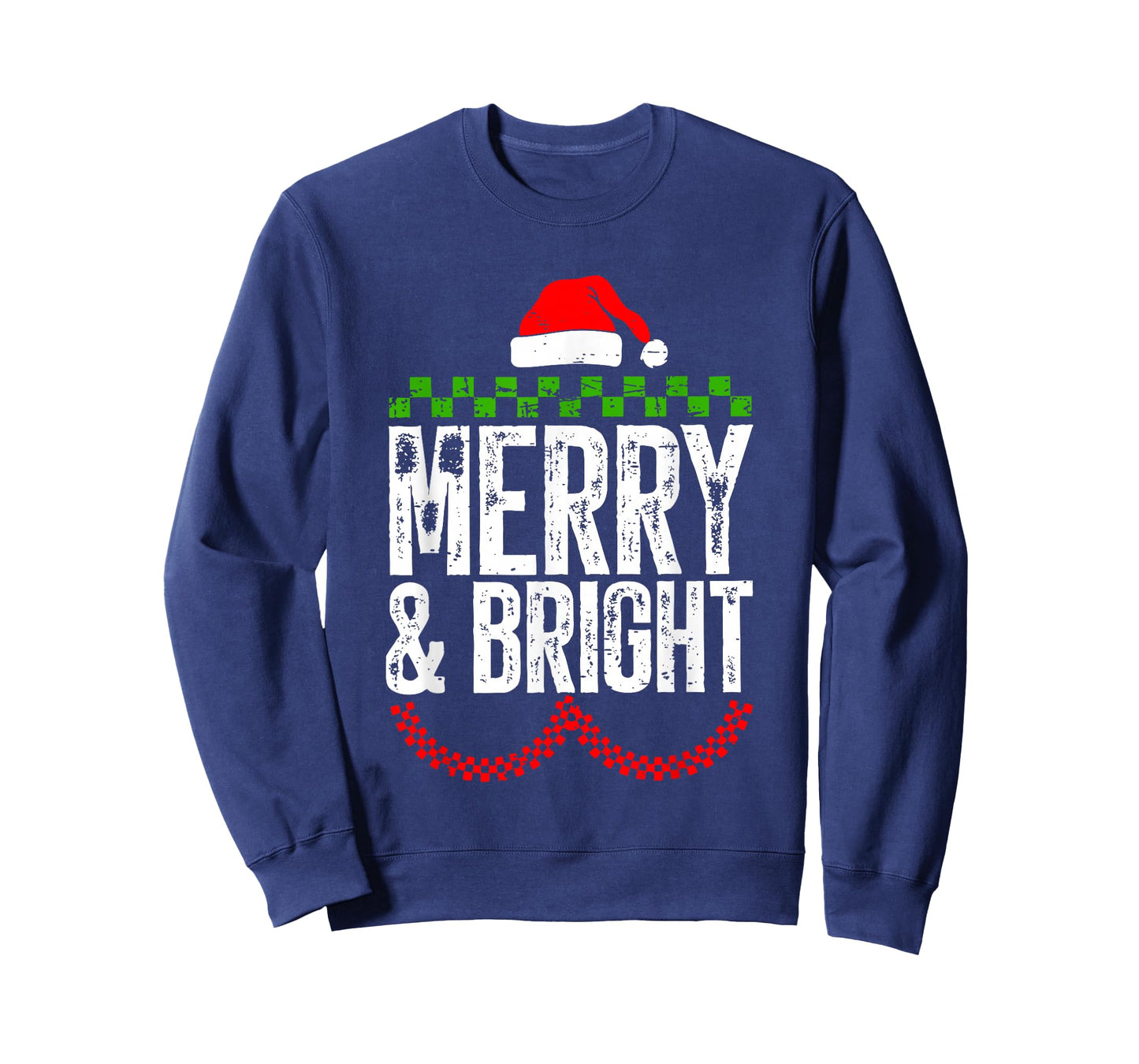Retro Merry and Bright Moody and Uptight Couples Christmas T-Shirt