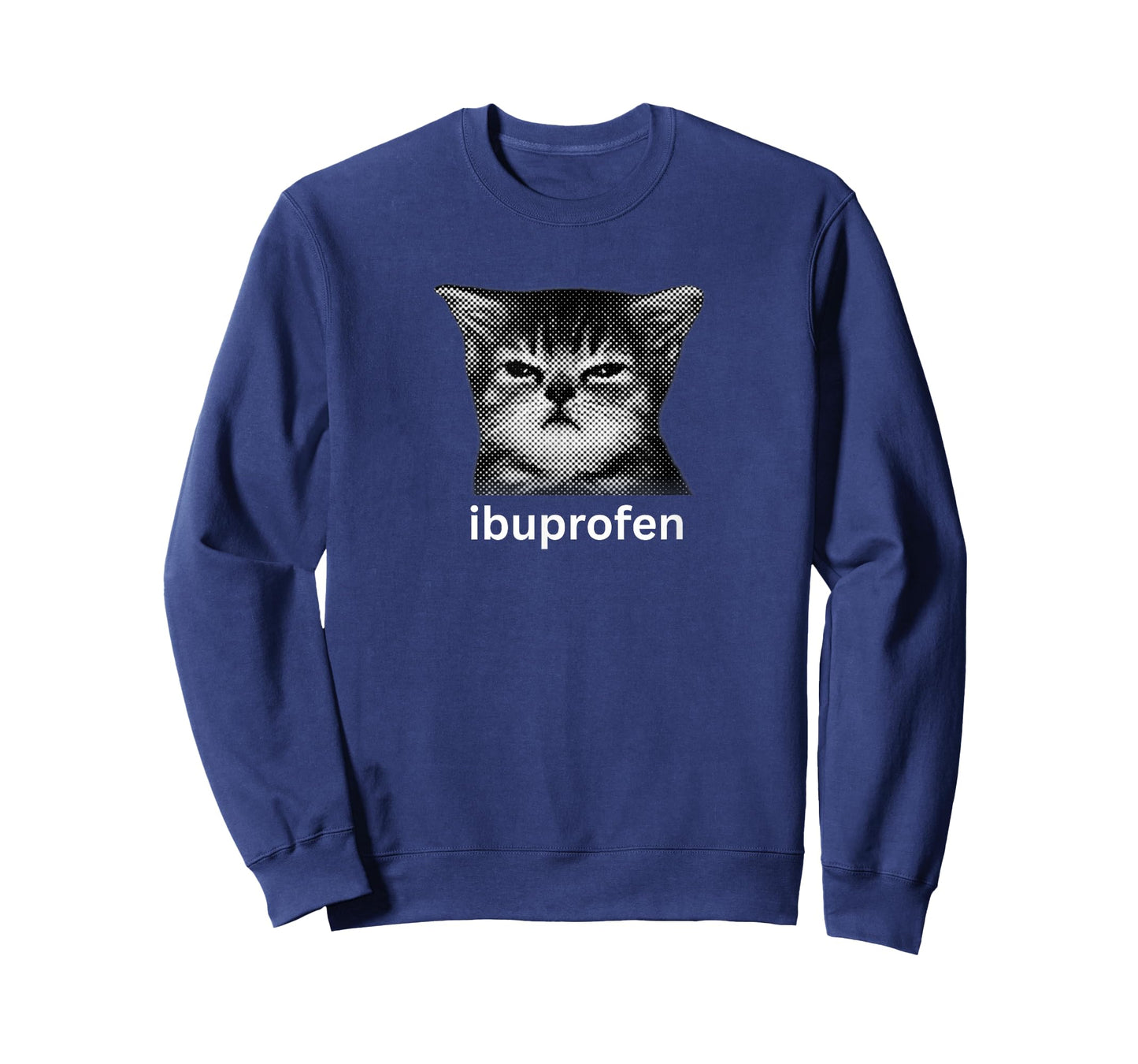 Funny Cat Meme I Need Ibuprofen Silly Kitten Hilarious Cats T-Shirt