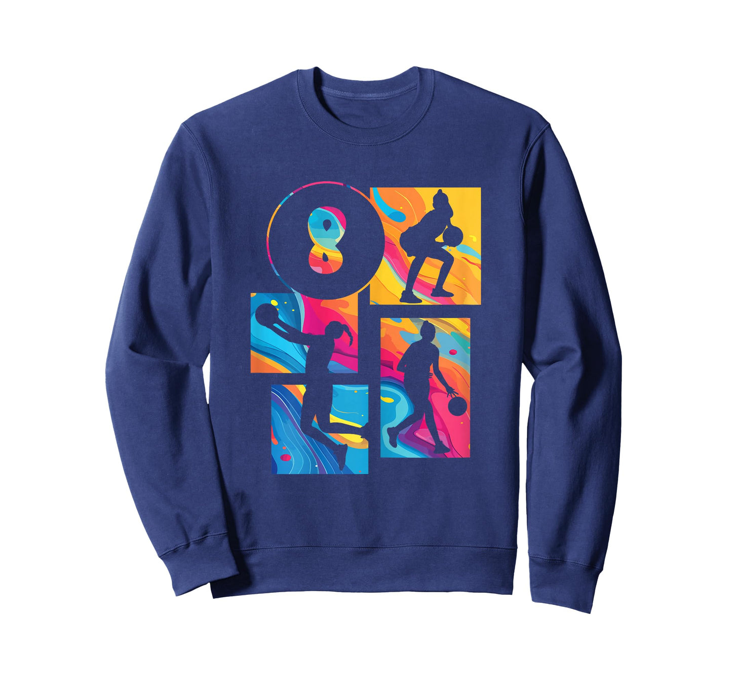 8th Birthday Girls Basketball Player Basketball 8 Years Old T-Shirt