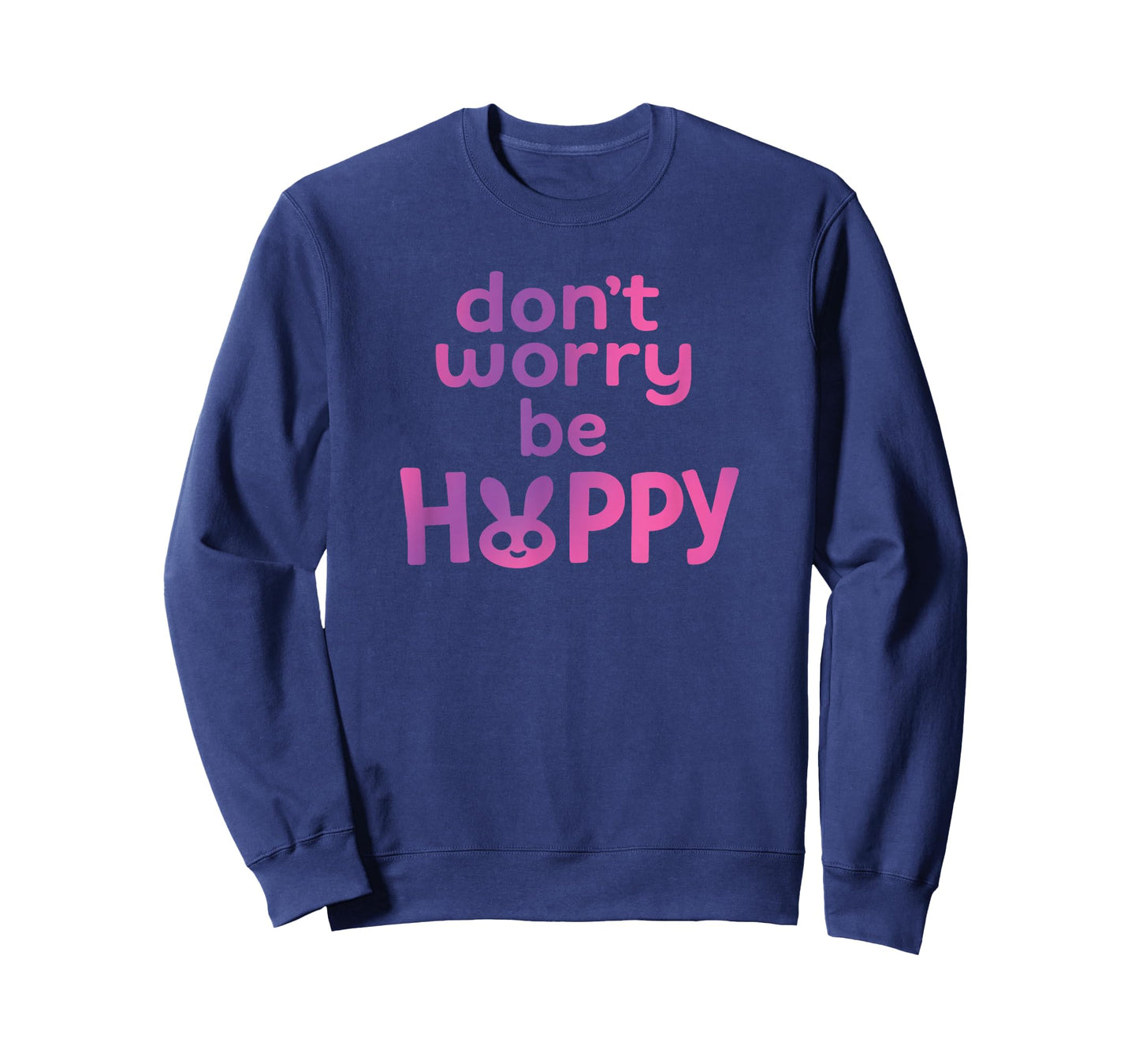 Don’t Worry Be Hoppy Cute Bunny Quote T-Shirt