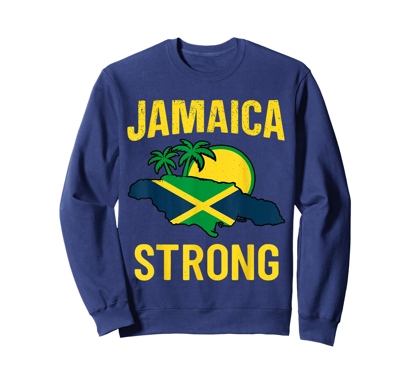 Jamaica Strong I Love Jamaican Flag Heart Women Men T-Shirt