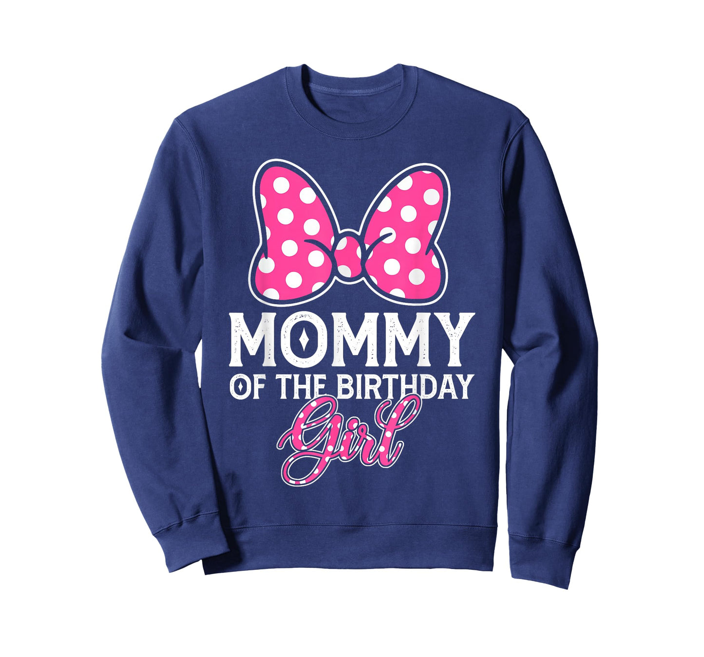 Mommy of The Birthday Girl Cute Pink Bow Family Matching T-Shirt