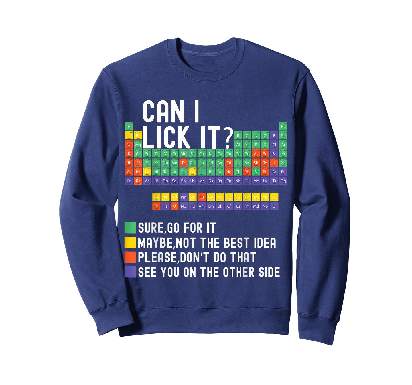 Can I Lick It Periodic Table Funny Science Teacher Chemistry T-Shirt