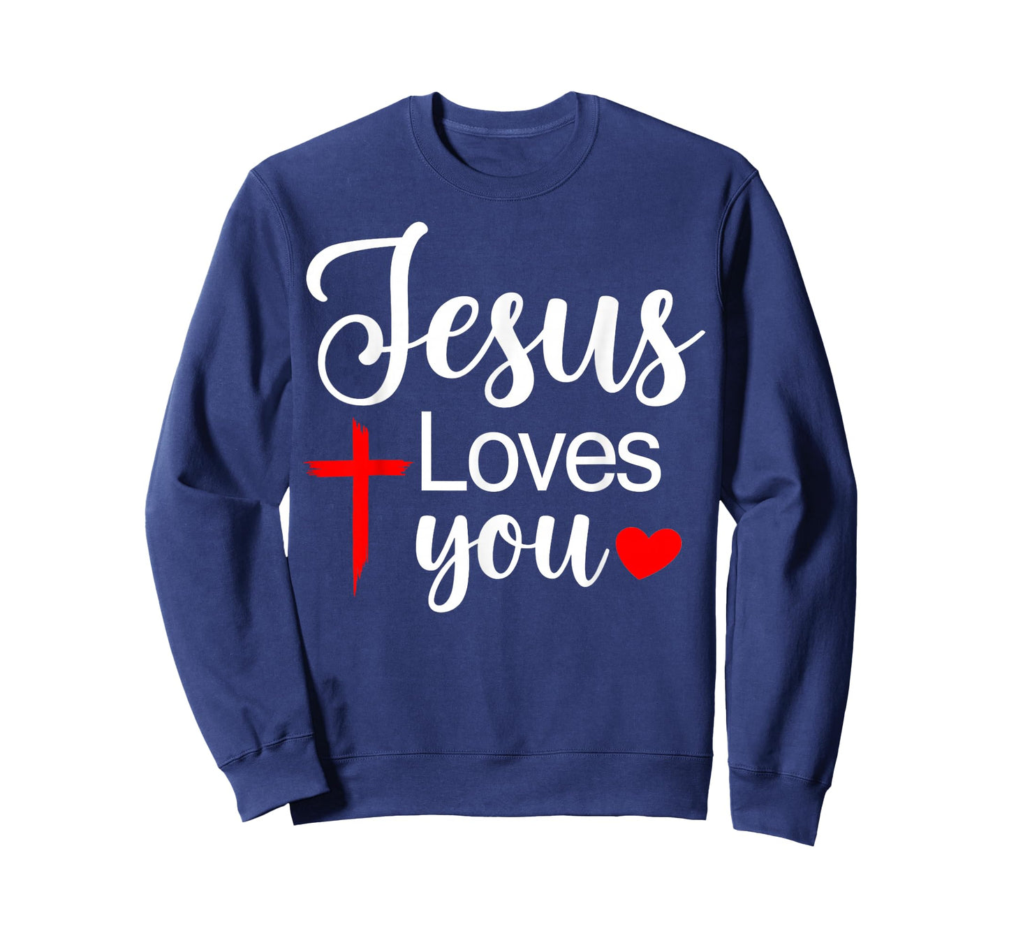 Jesus Loves You Cross Christian Faith Design T-Shirt