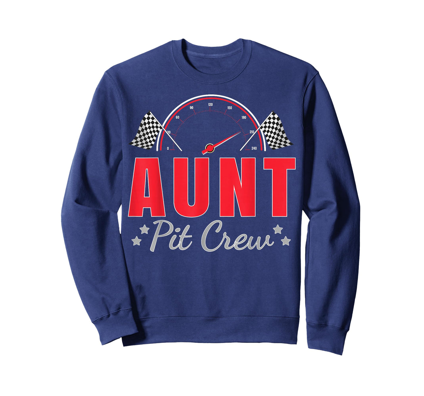Aunt Pit Crew Race Car Driver Birthday Party Racing Family T-Shirt