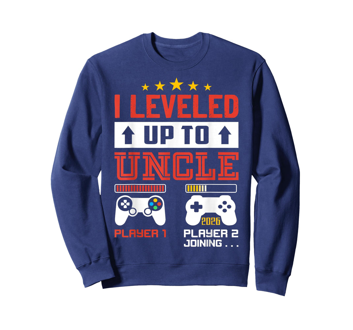 I Leveled Up to Uncle 2026 I'm Going to Be Uncle 2026 Gamer T-Shirt